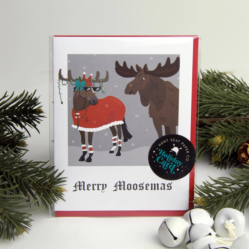 Hunt Seat Paper Co Merry Moosemas Christmas Card - main