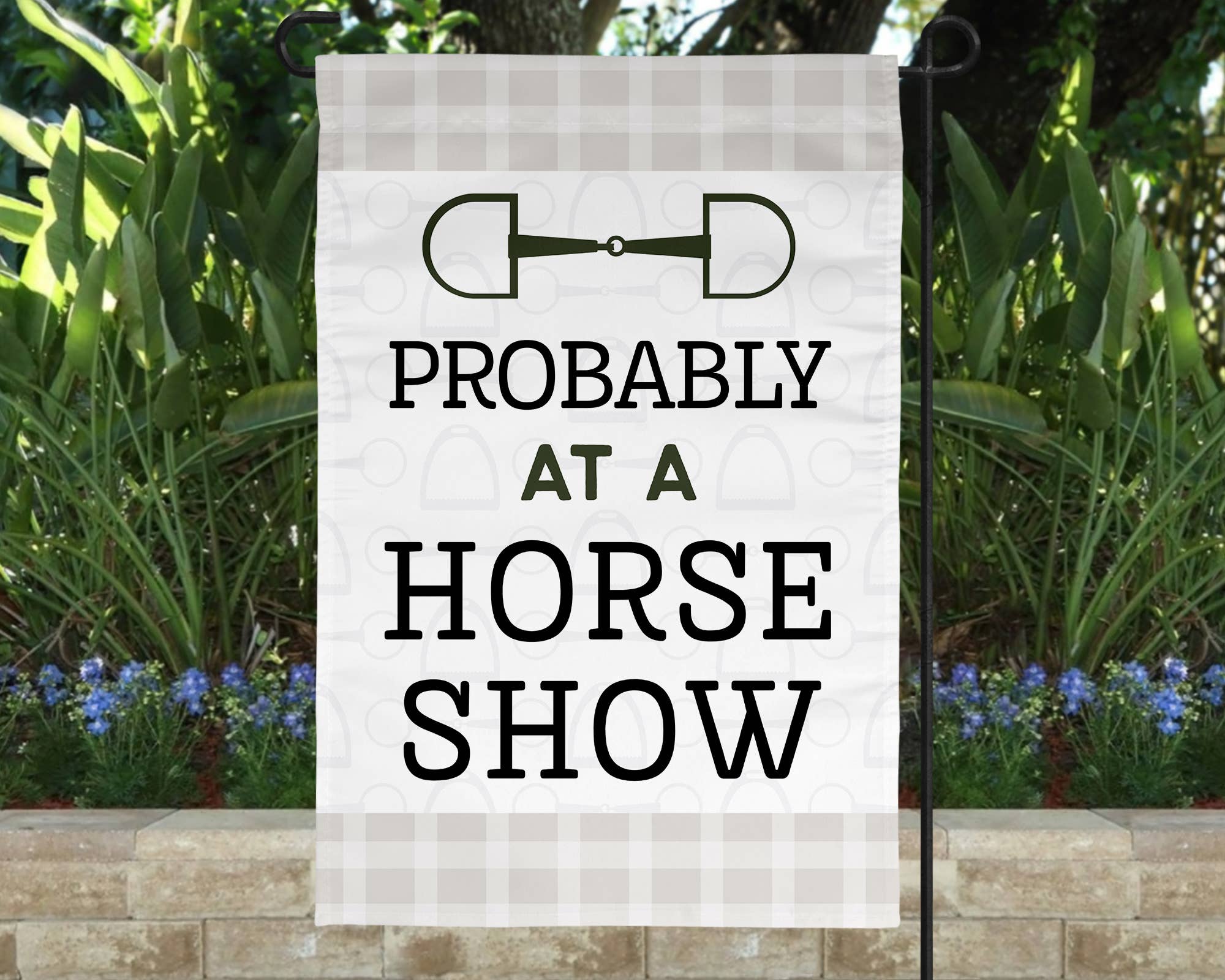 Probably At a Horse Show Yard Flag