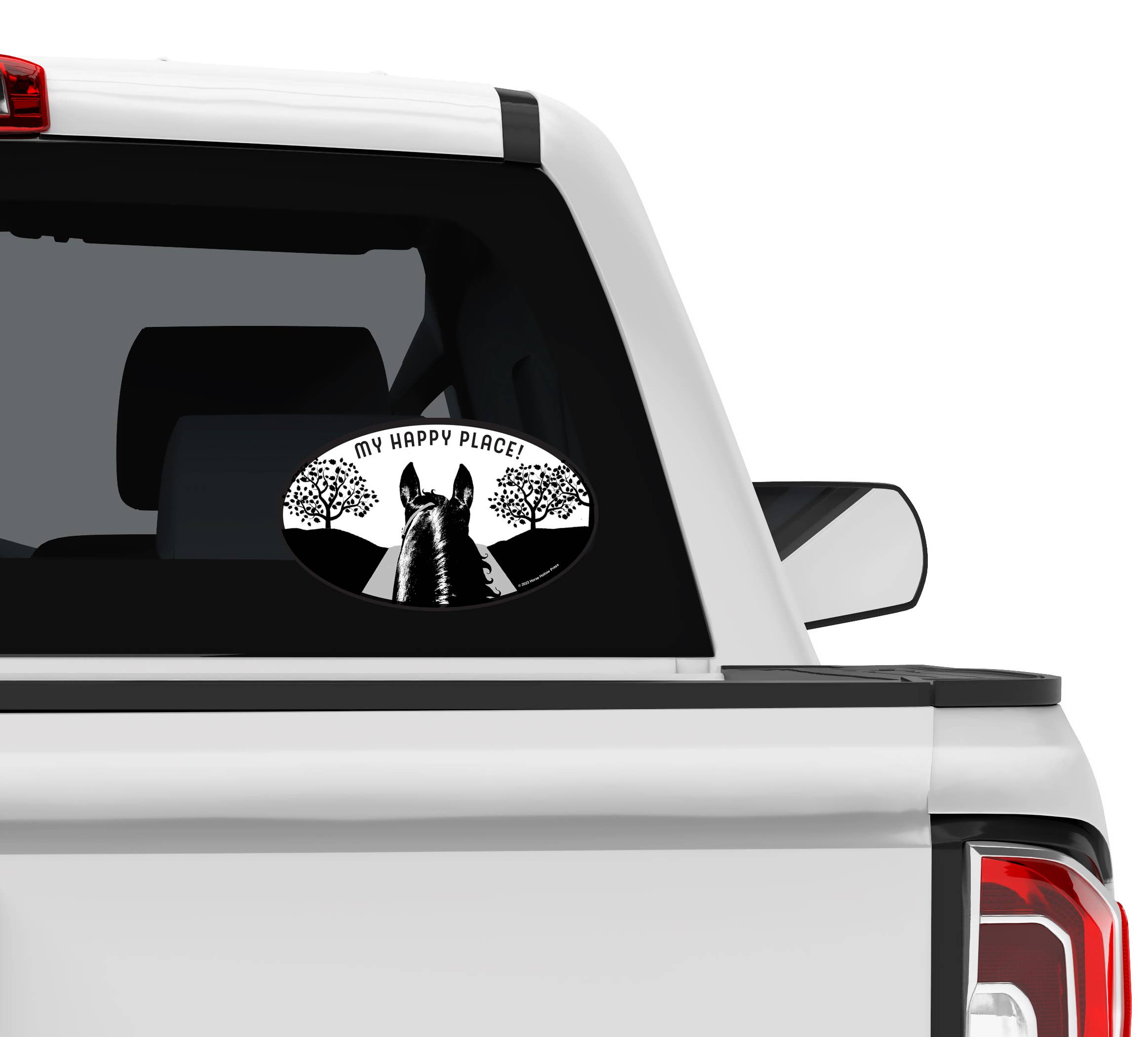 5" x 3" Car or Truck Sticker / My Happy Place / WATERPROOF