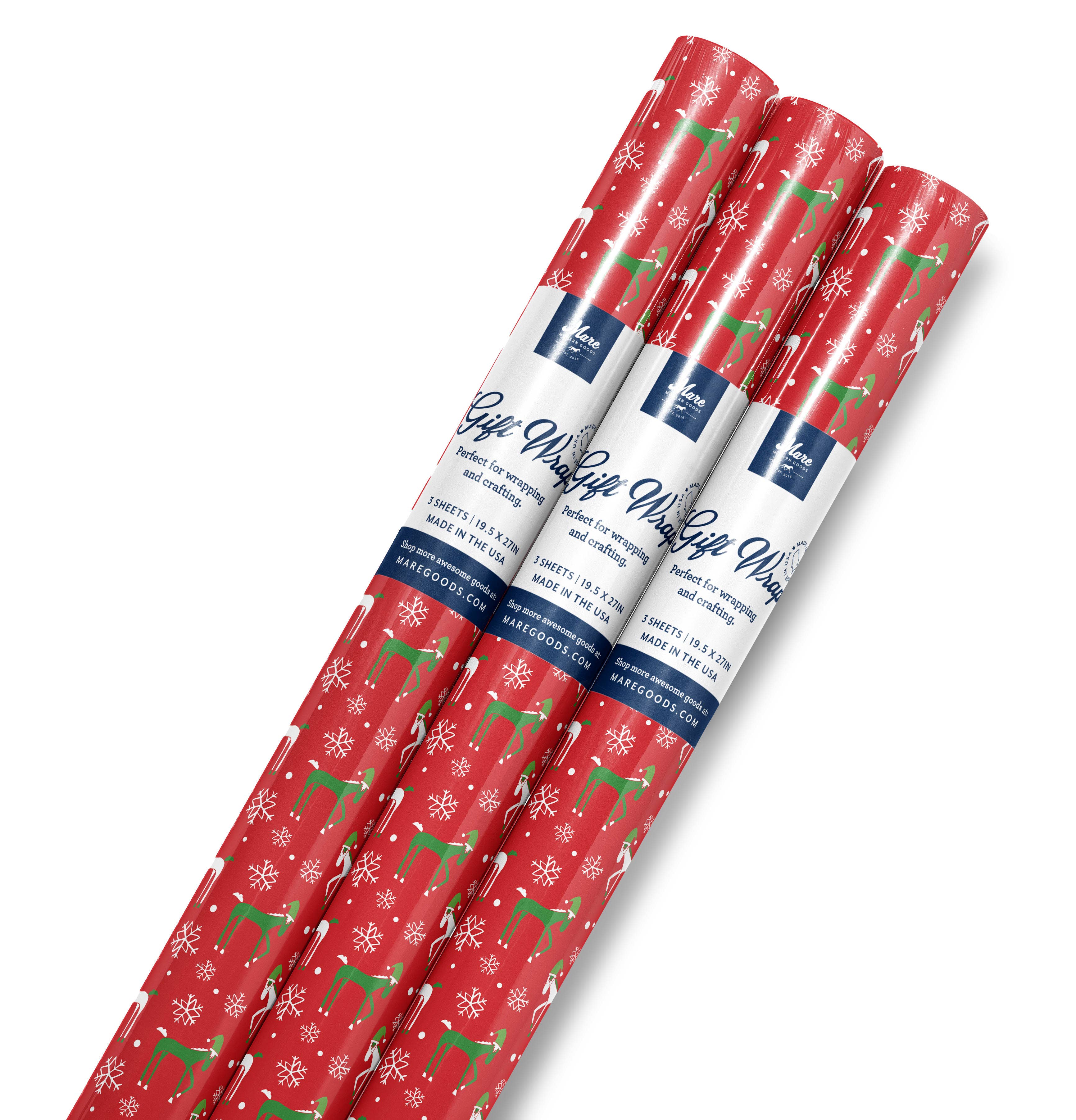Mare Modern Goods - Santa Ponies Wrapping Paper 