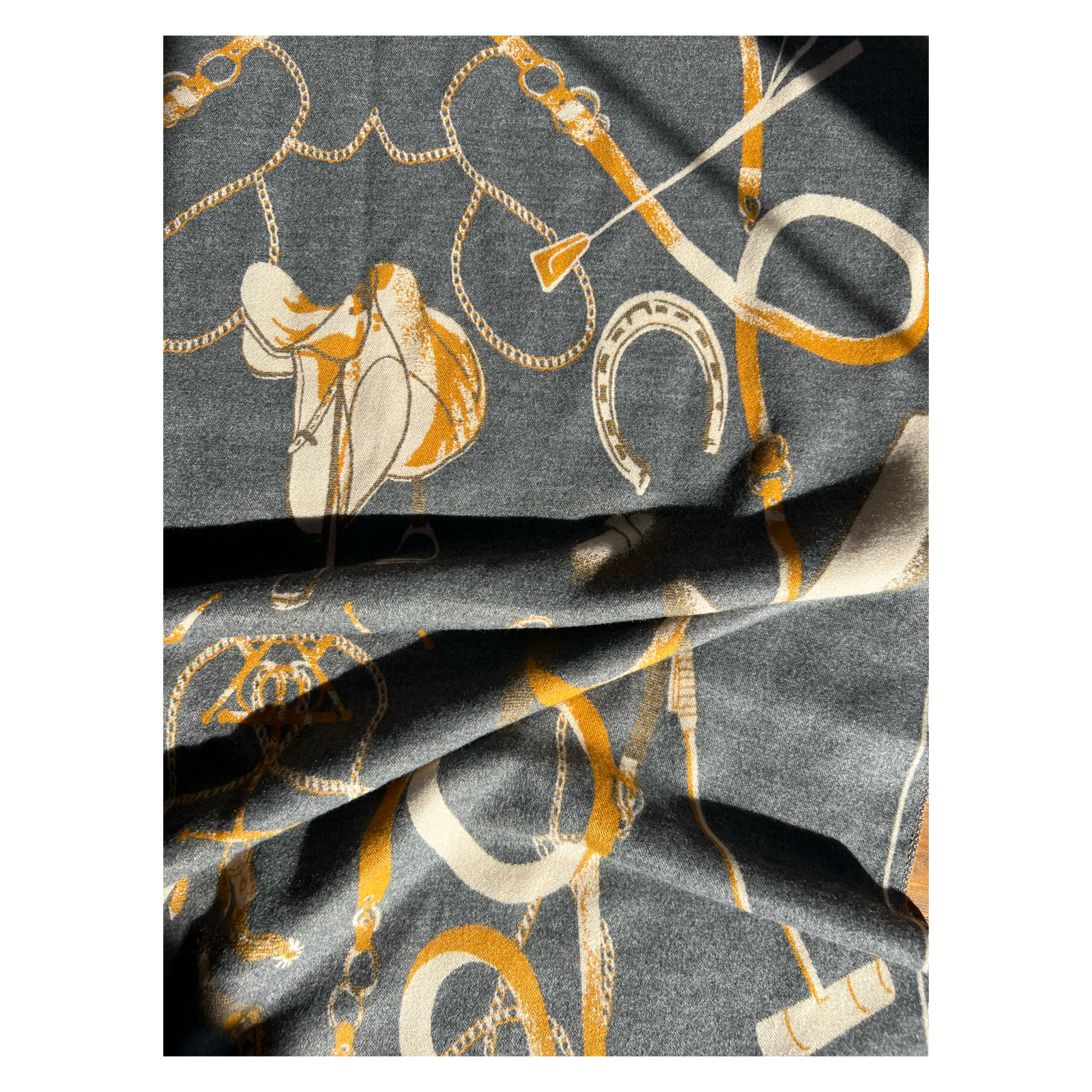 Westrian International - Horse Polo Pony Winter Scarf Saddle Mallets Horse Print 