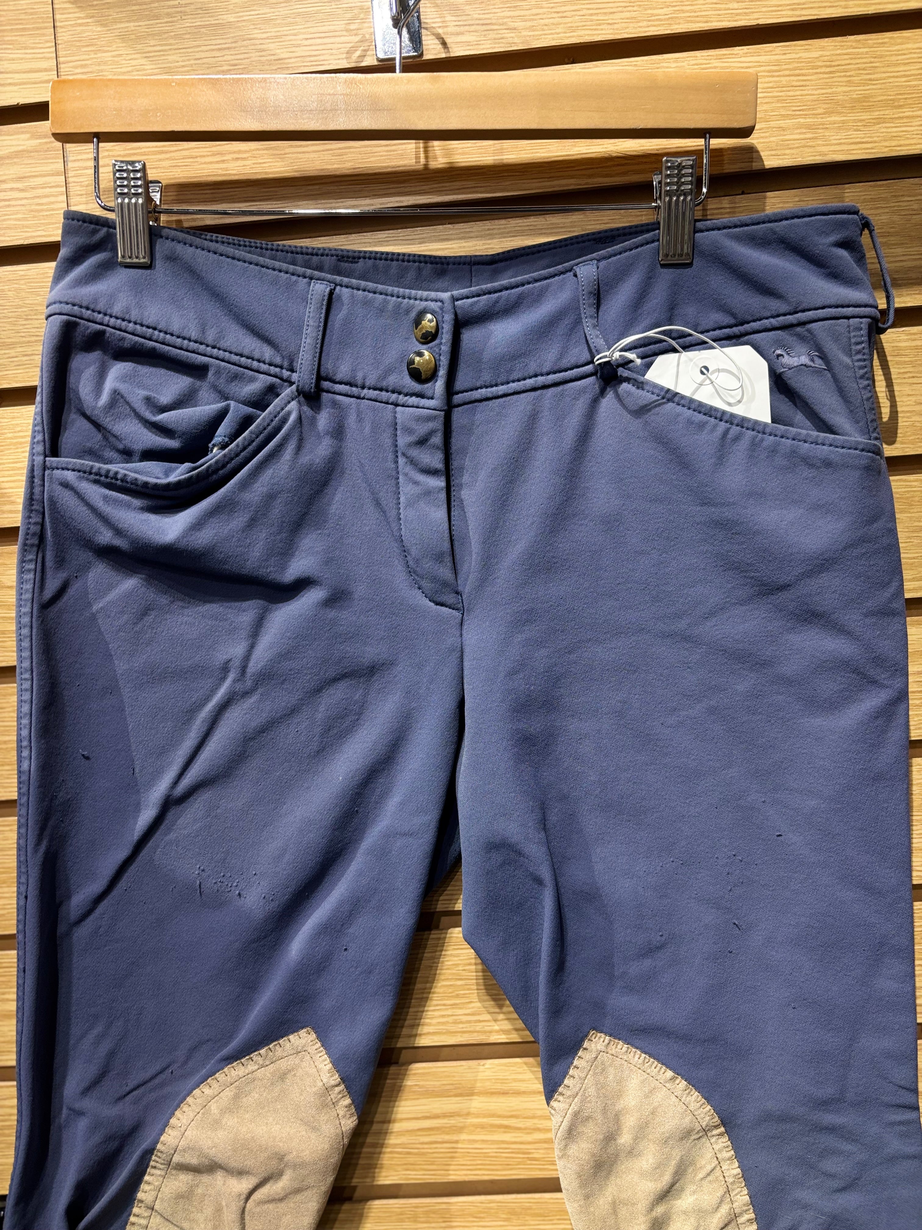 Used 30 L Blue RJ Classics Knee Patch Breeches