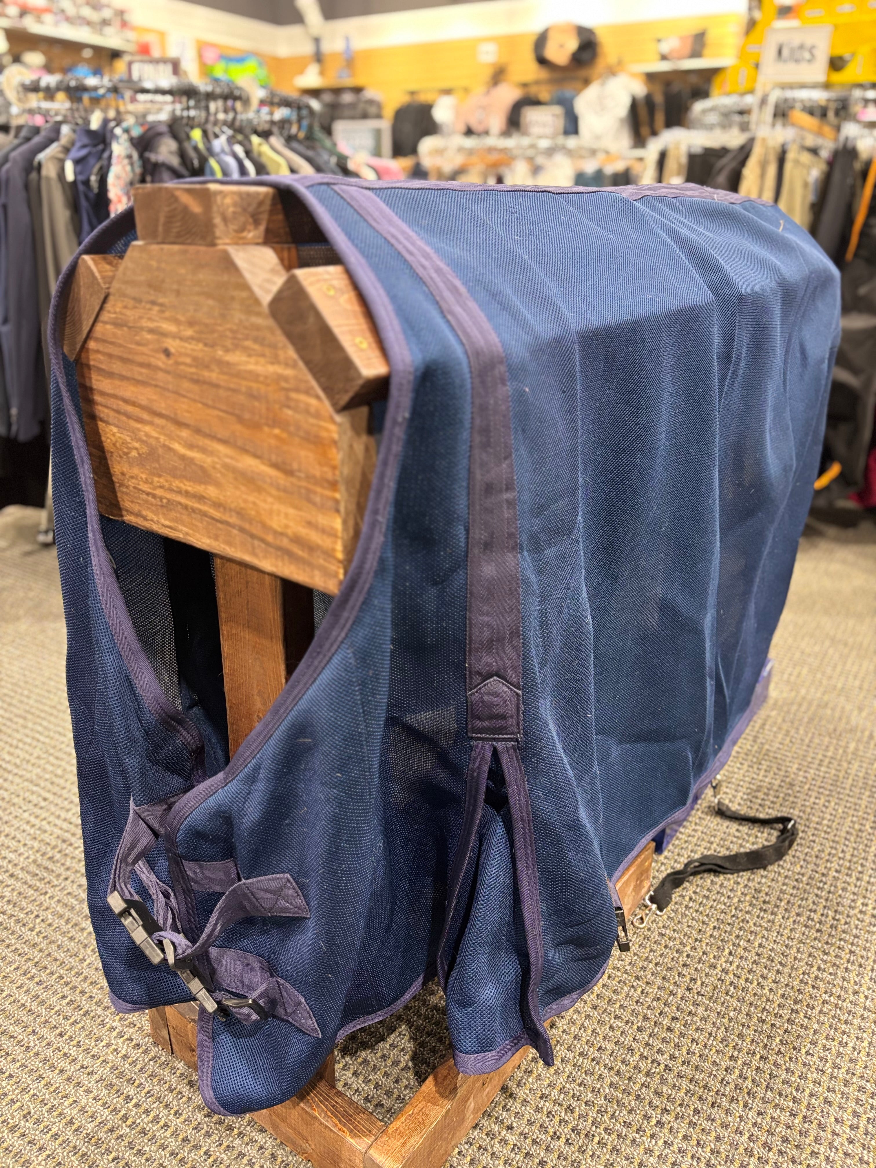 Used 74" Navy Dress Sheet