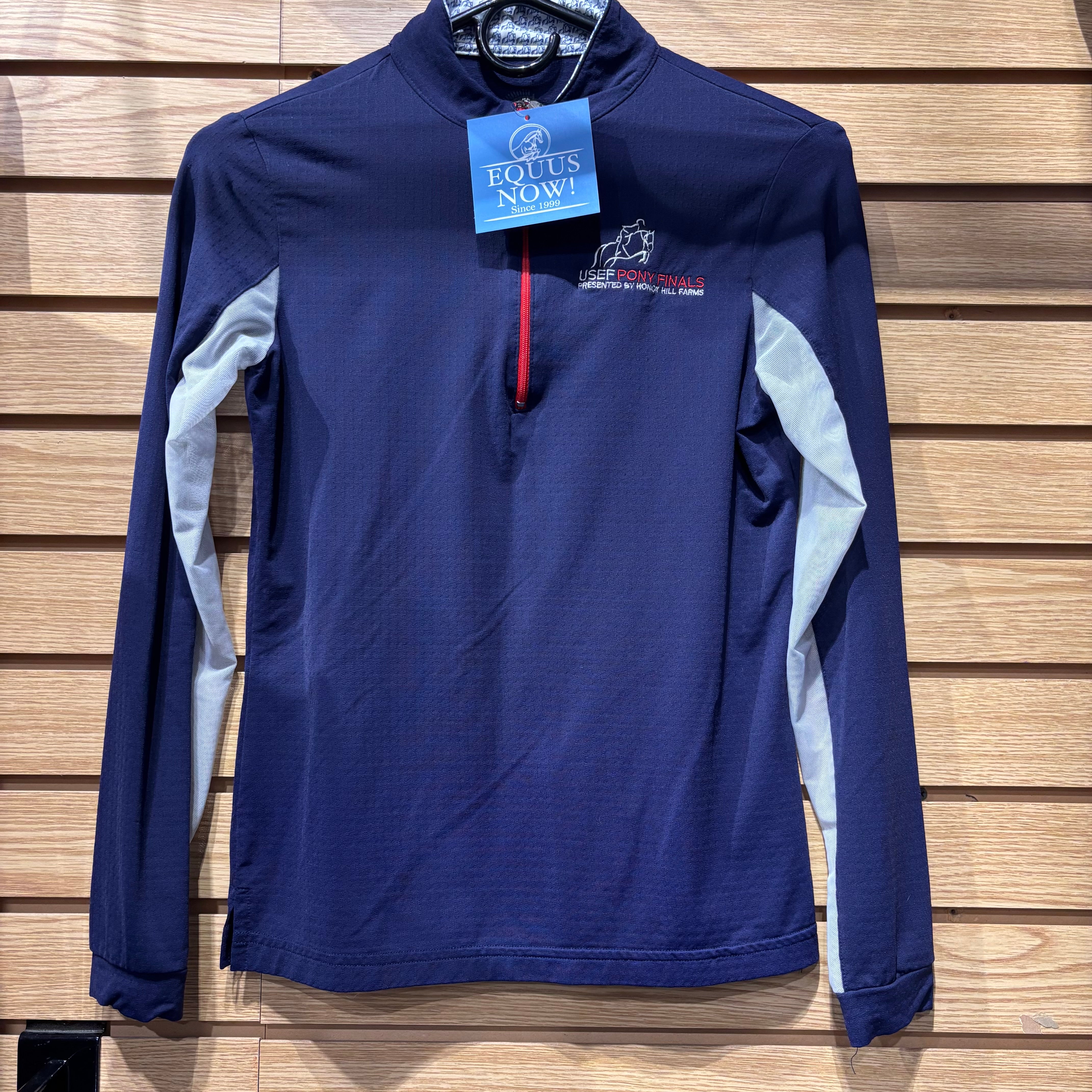 Used Small Navy/Red EIS Pony Finals Sun Shirt