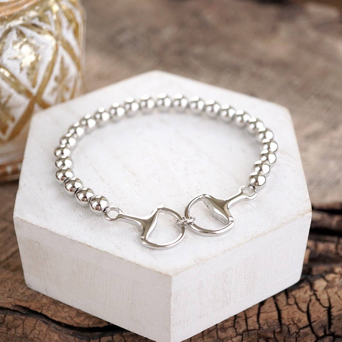 Bit of Shine – Stretch Horse Bit Bracelet