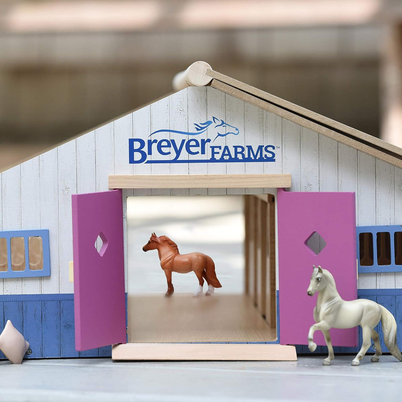 Breyer Farms Deluxe Wood Stable Playset - sku to order - 110354