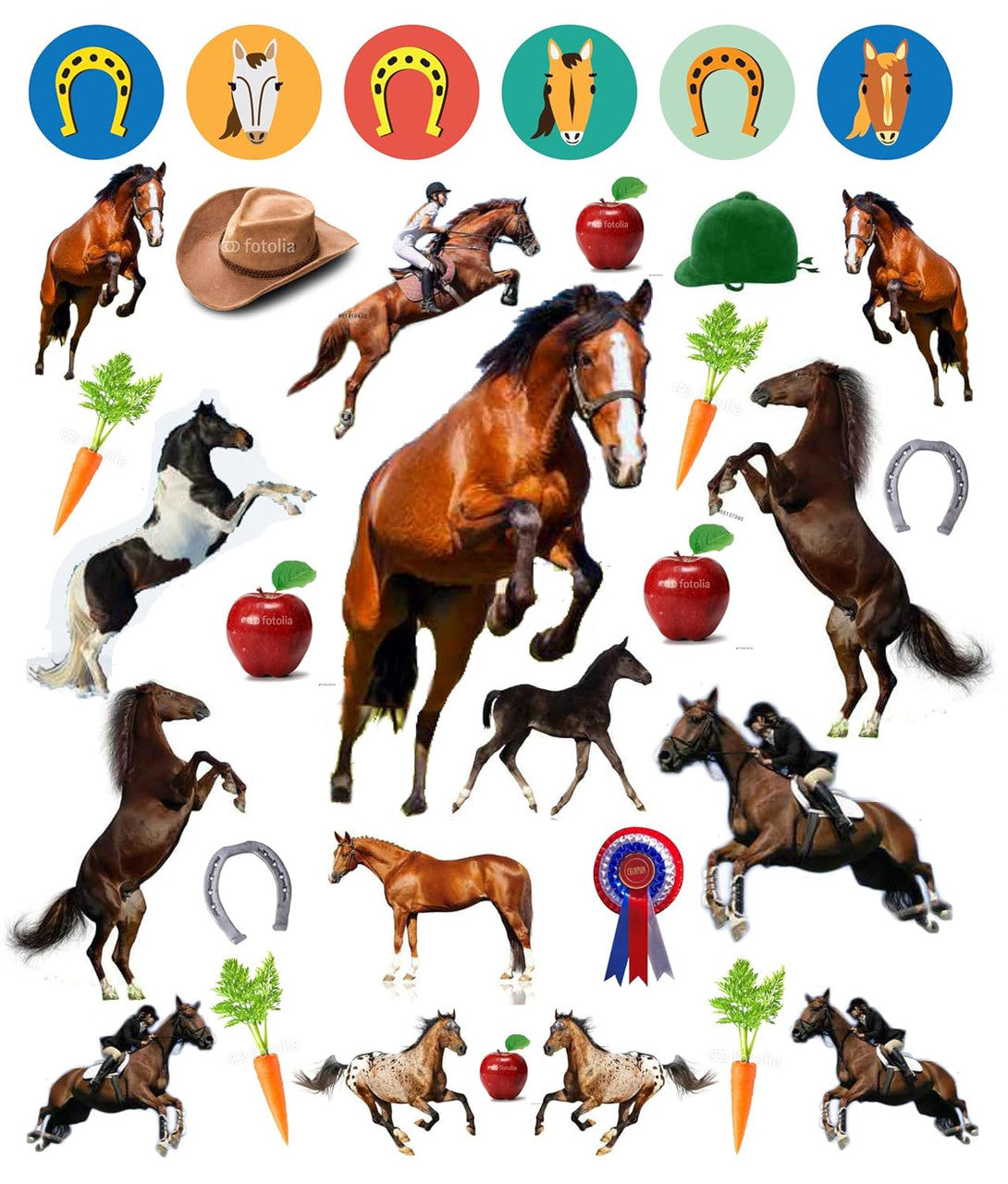 Eyelike Stickers: Horses - sku to order - 118499