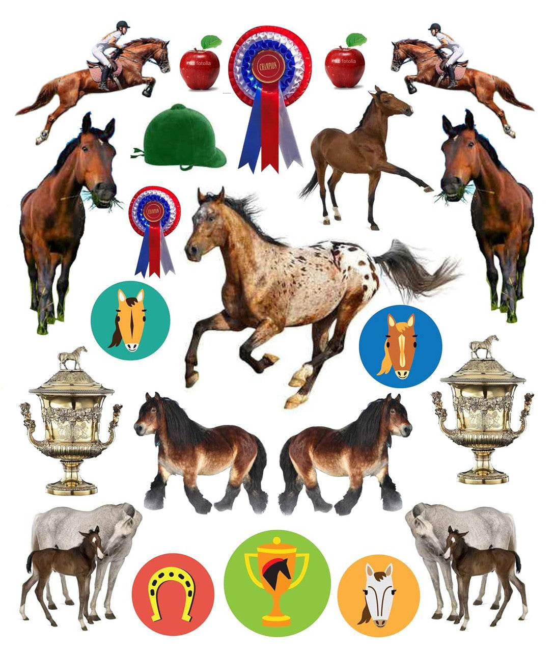 Eyelike Stickers: Horses - sku to order - 118499