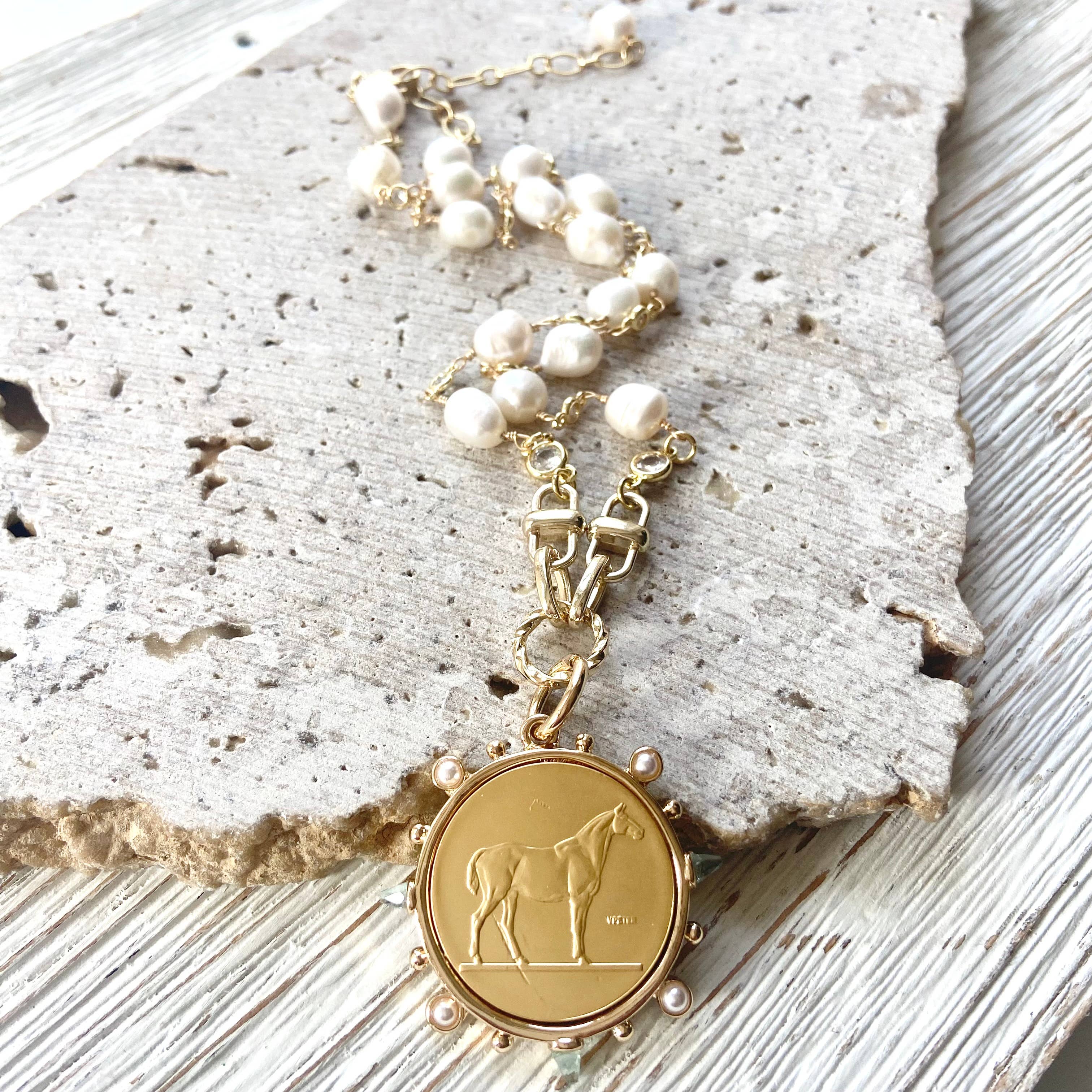 VB&CO Designs Handmade Jewelry - Horse coin equestrian jewelry derby boutique salon