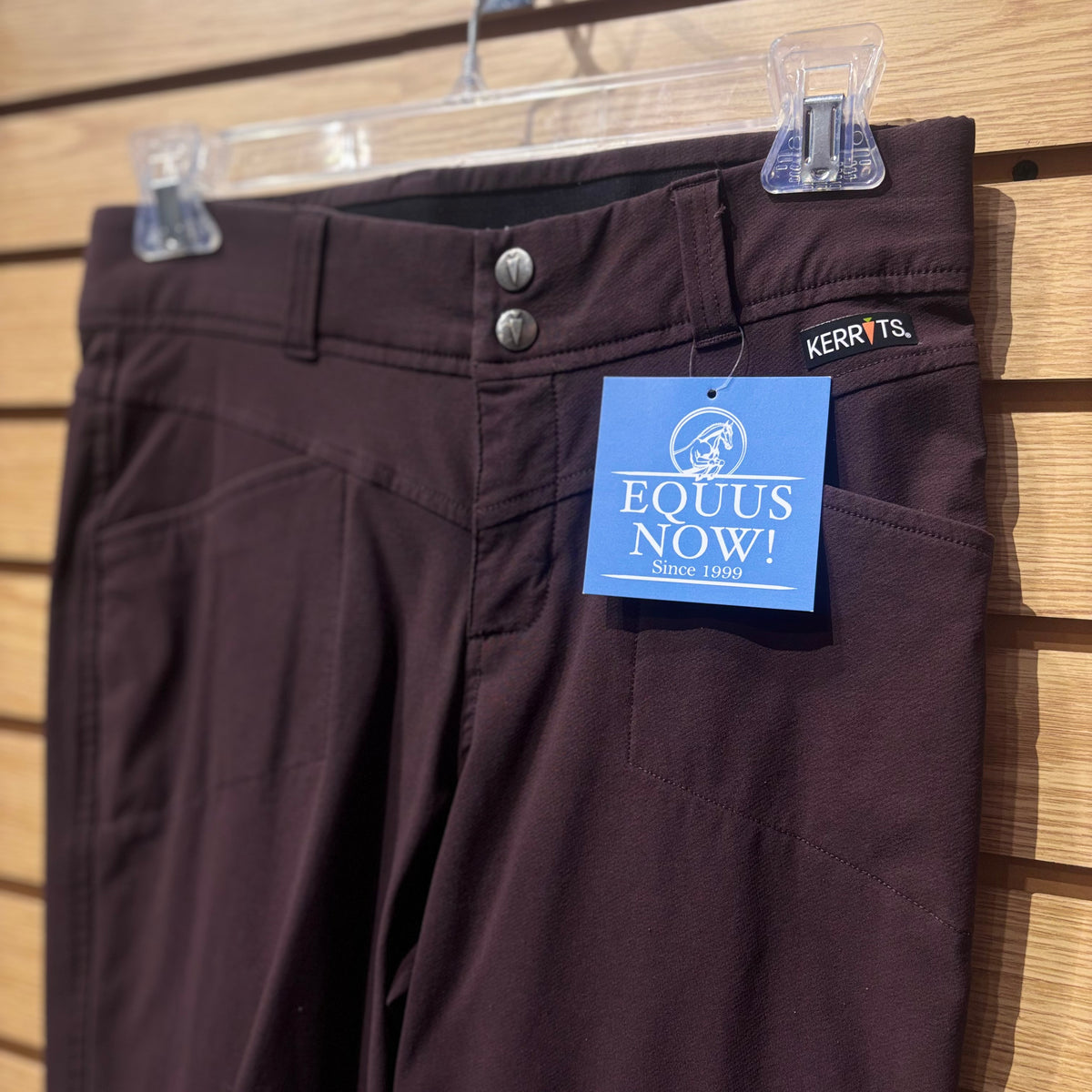 Used Small Plum Kerrits Knee Patch Breeches
