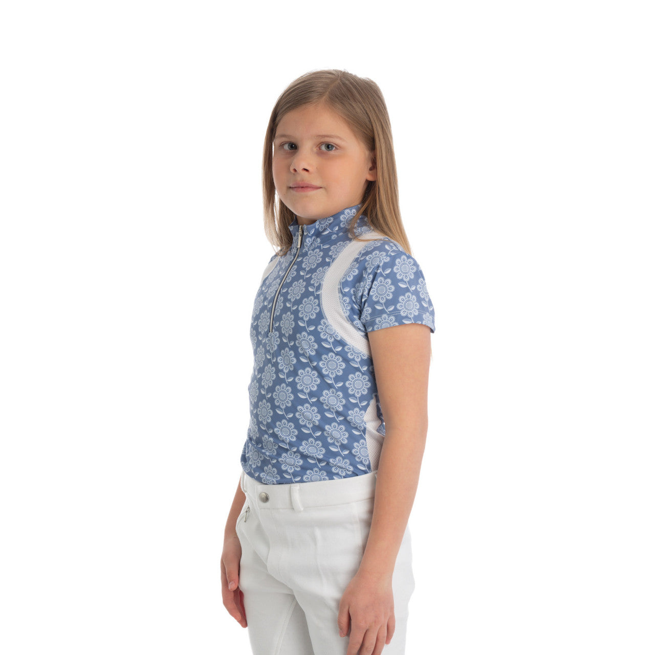 Equinavia Alma Kids Short Sleeve Sun Shirt - supporting