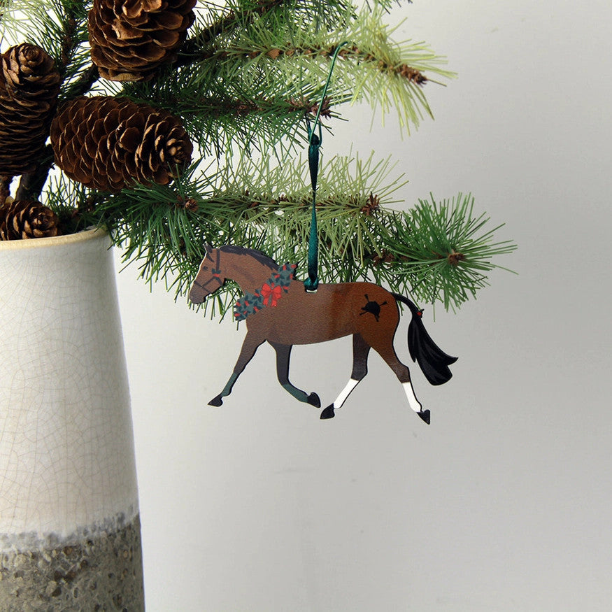 Hunt Seat Paper Co Bay Pony Ornament - sku to order - 60031701