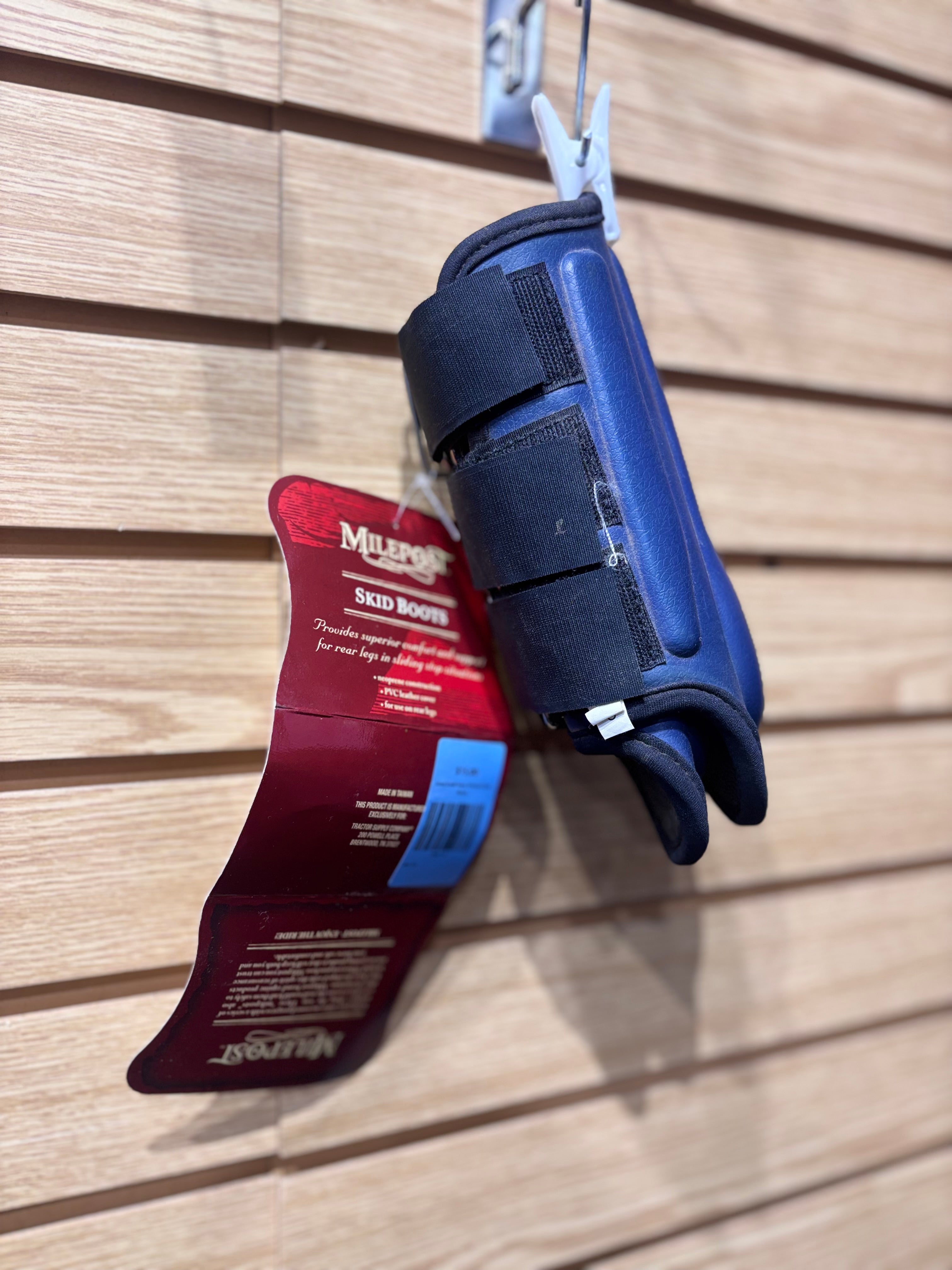 Used Small Navy Milepost Skid Boots