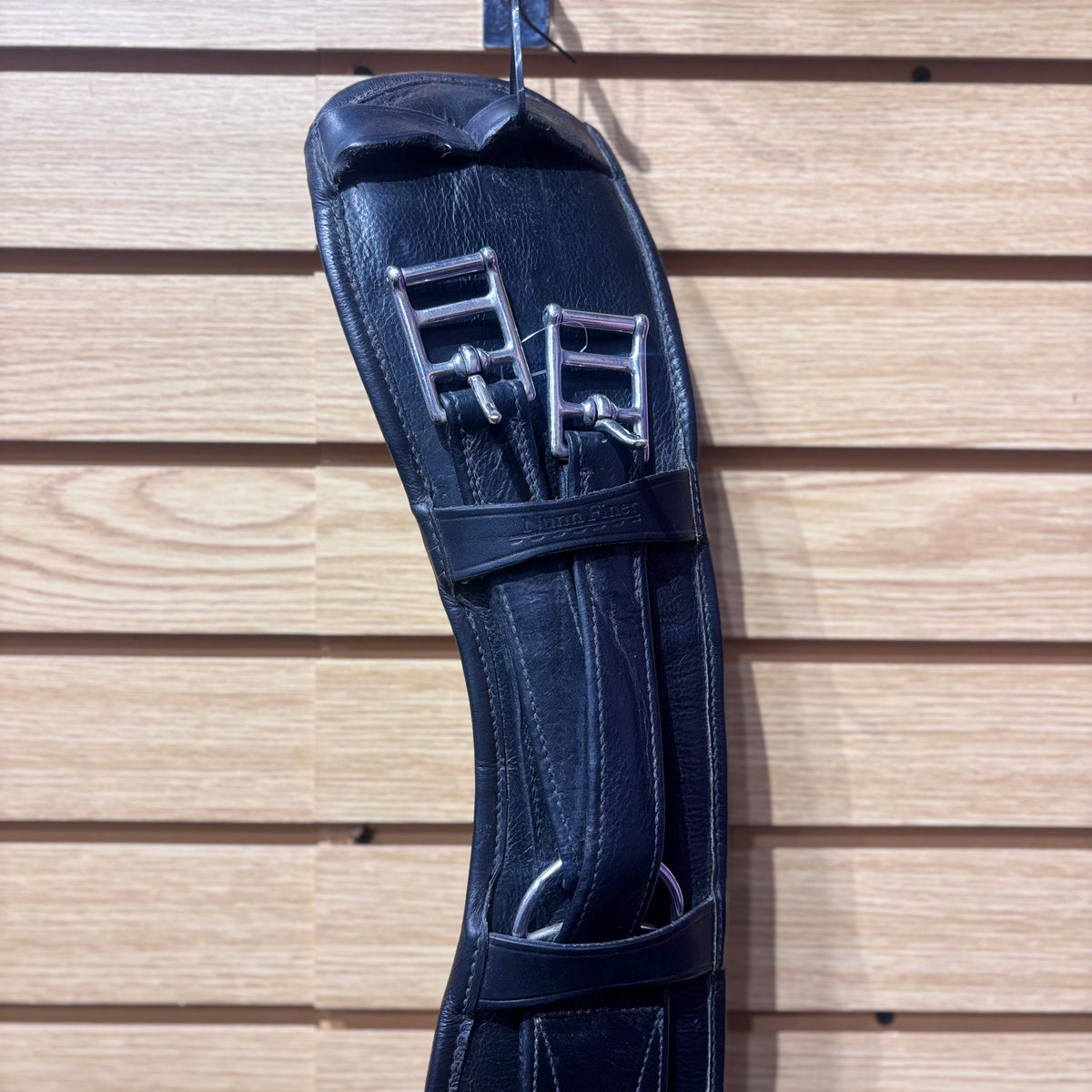 Used 24" Black Nunn Finer Padded Leather Dressage Girth