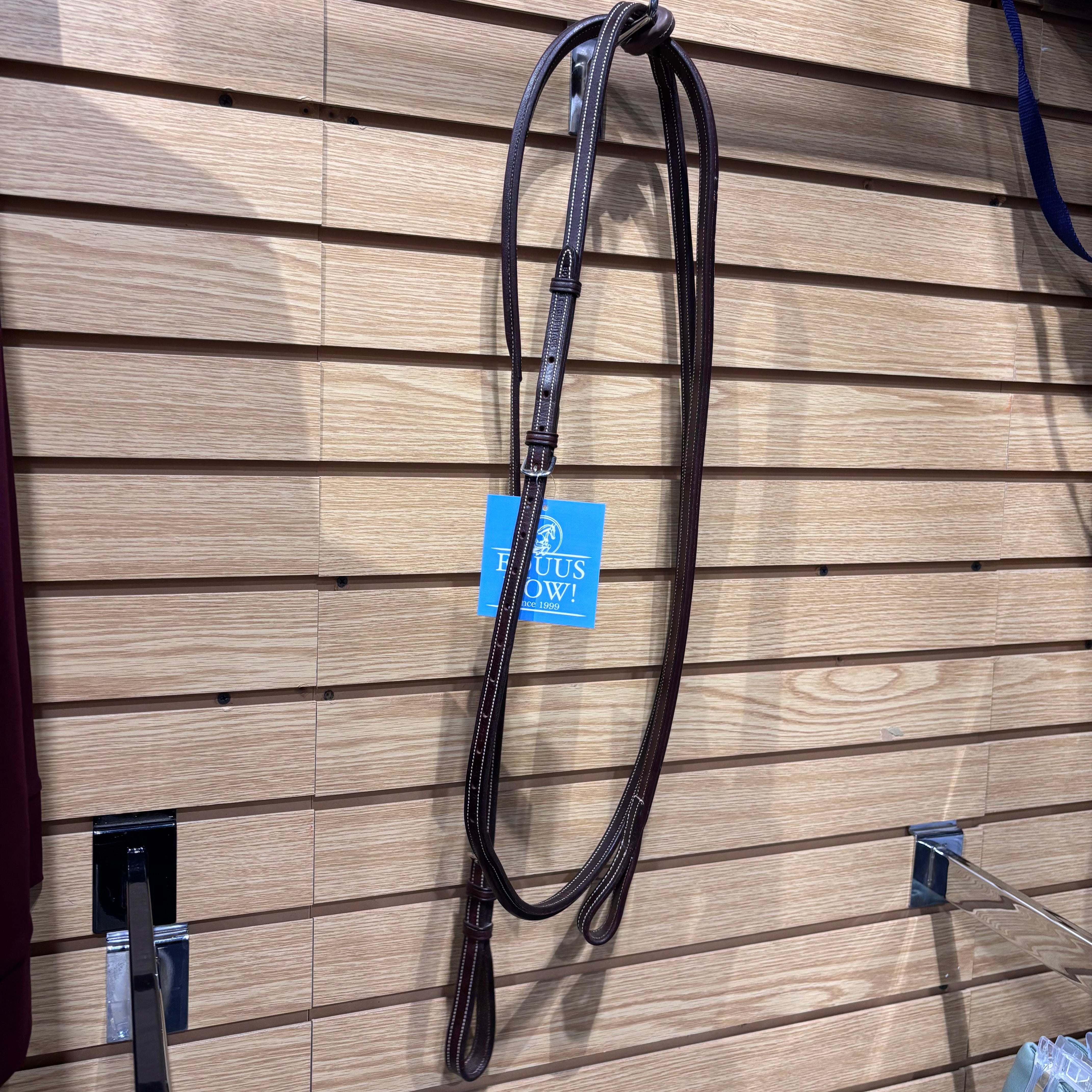 Used Full Brown Bobby's Square Raised Fancy Stitch Standing Martingale