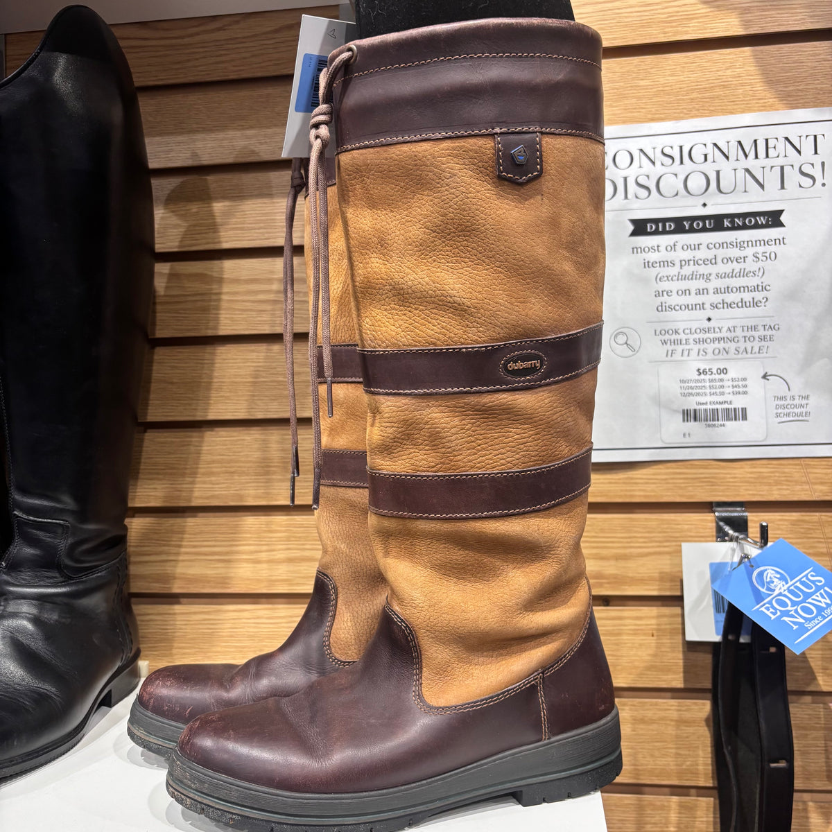 Used 40 Dubarry of Ireland Brown Country Boots