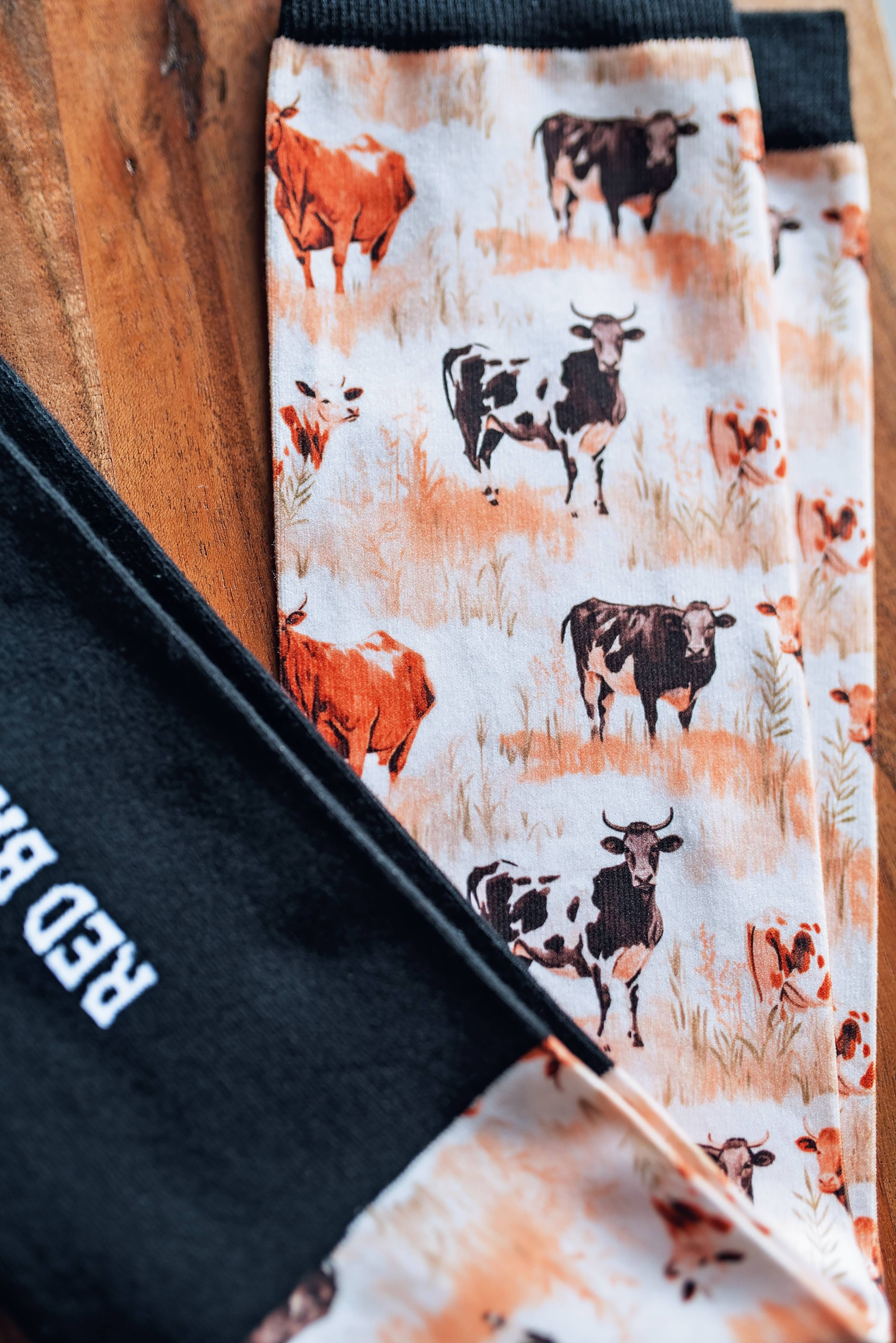 Red Barn Socks - Moo'd Boost