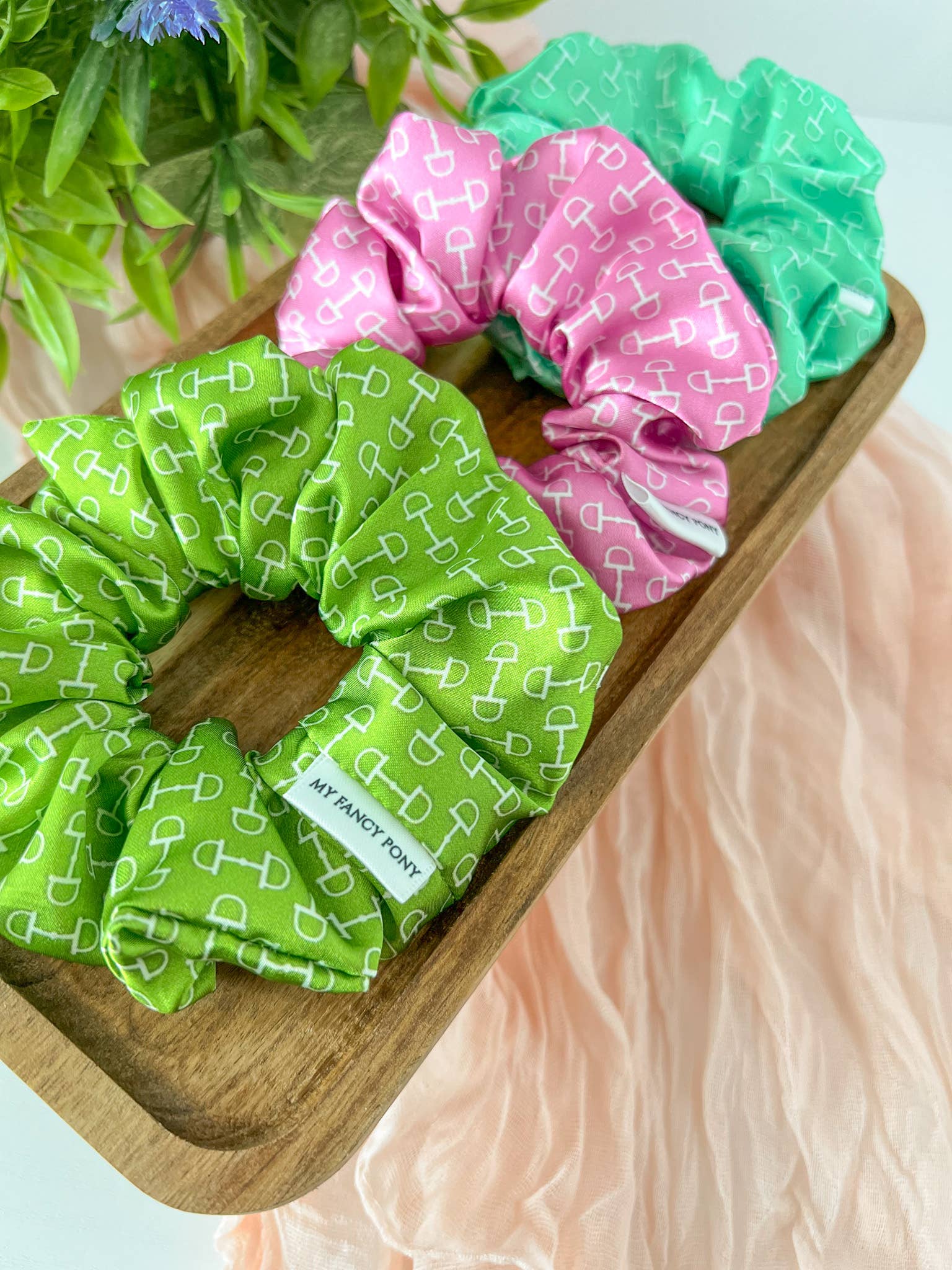 My Fancy Pony - Snaffle Bit Satin Equestrian Scrunchies