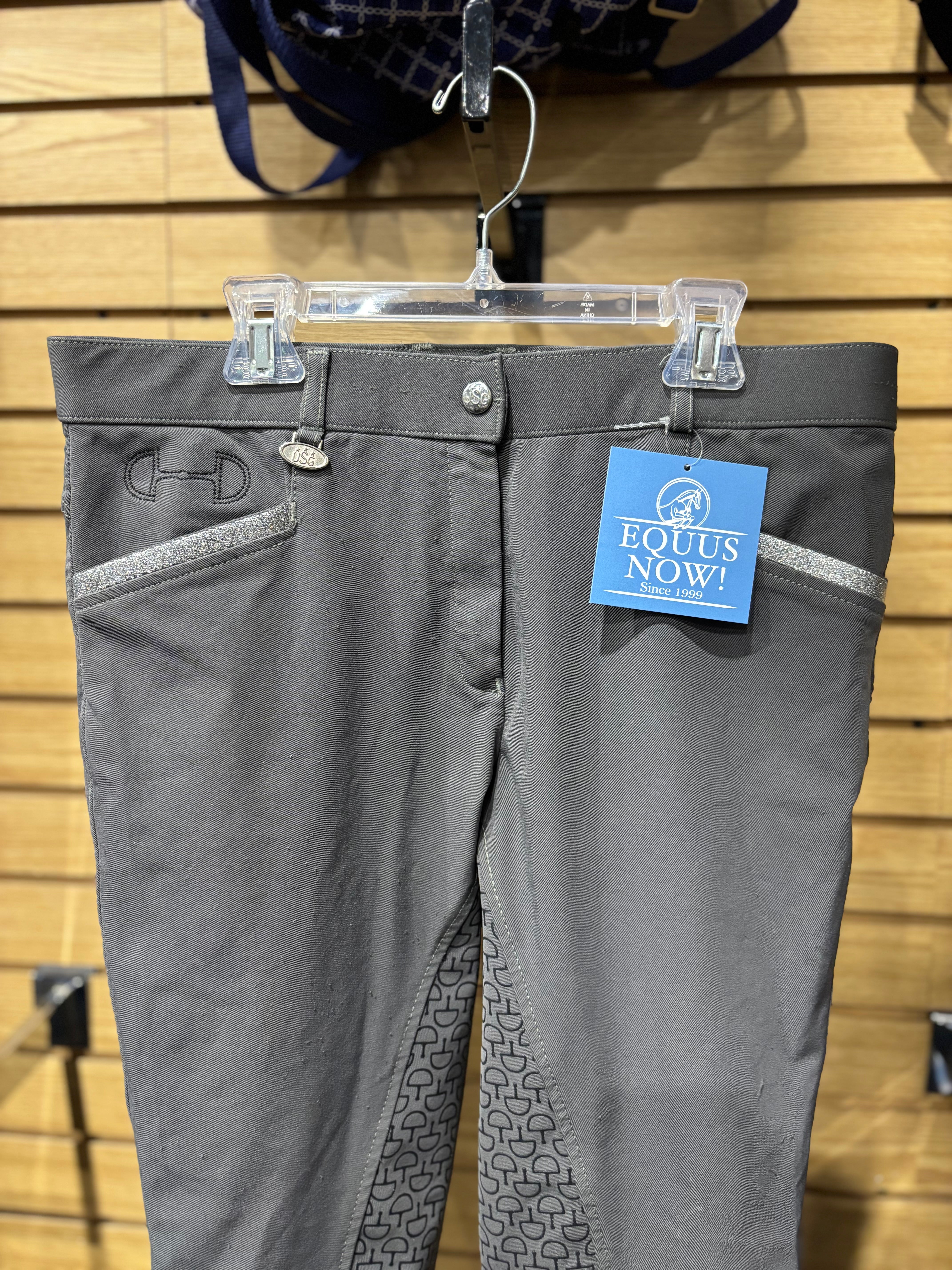 Used USG 32 Grey Full Seat Breeches