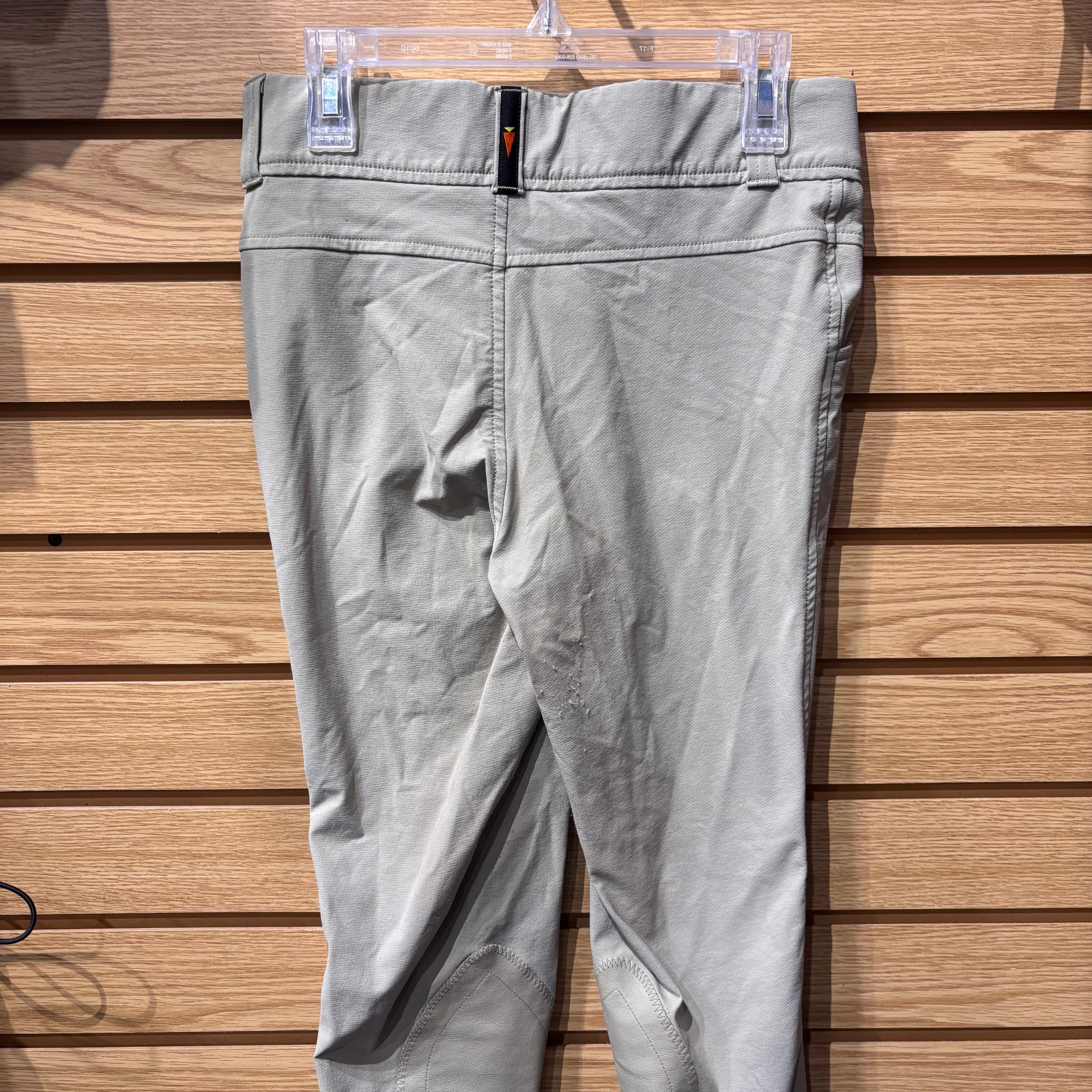 Used Youth XL Tan Kerrits Crossover Knee Patch Breeches
