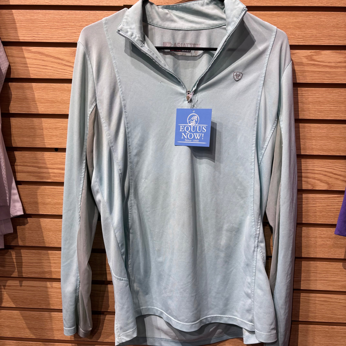 Used Large Teal AriatTek Sun Shirt