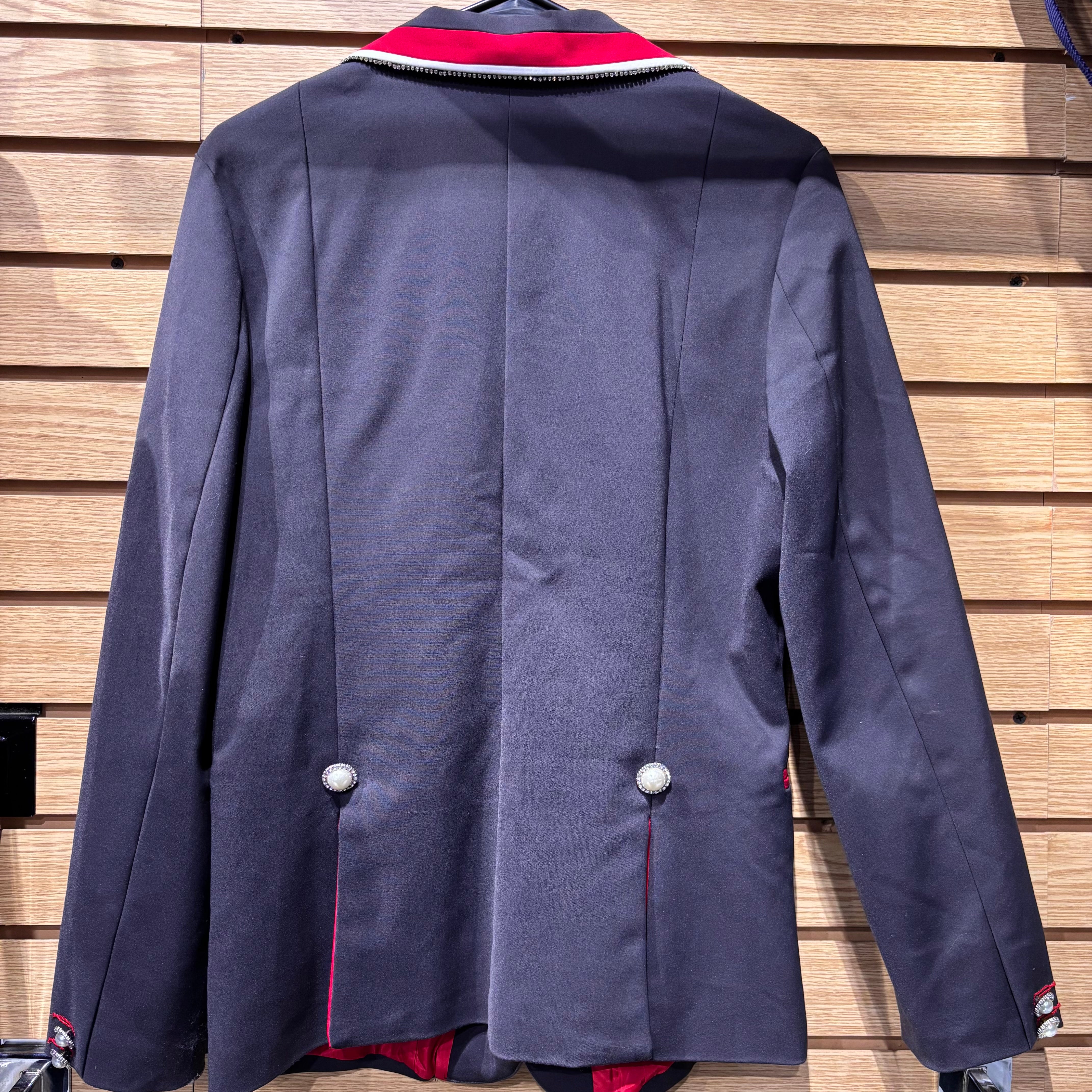 Used Large Annies Equestrienne Apparel Grey Show Coat