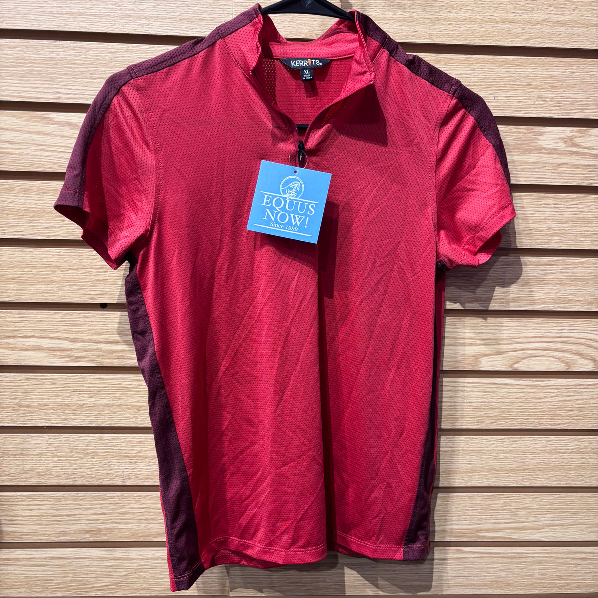 Used Youth XL Red Kerrits Short Sleeve Riding Shirt