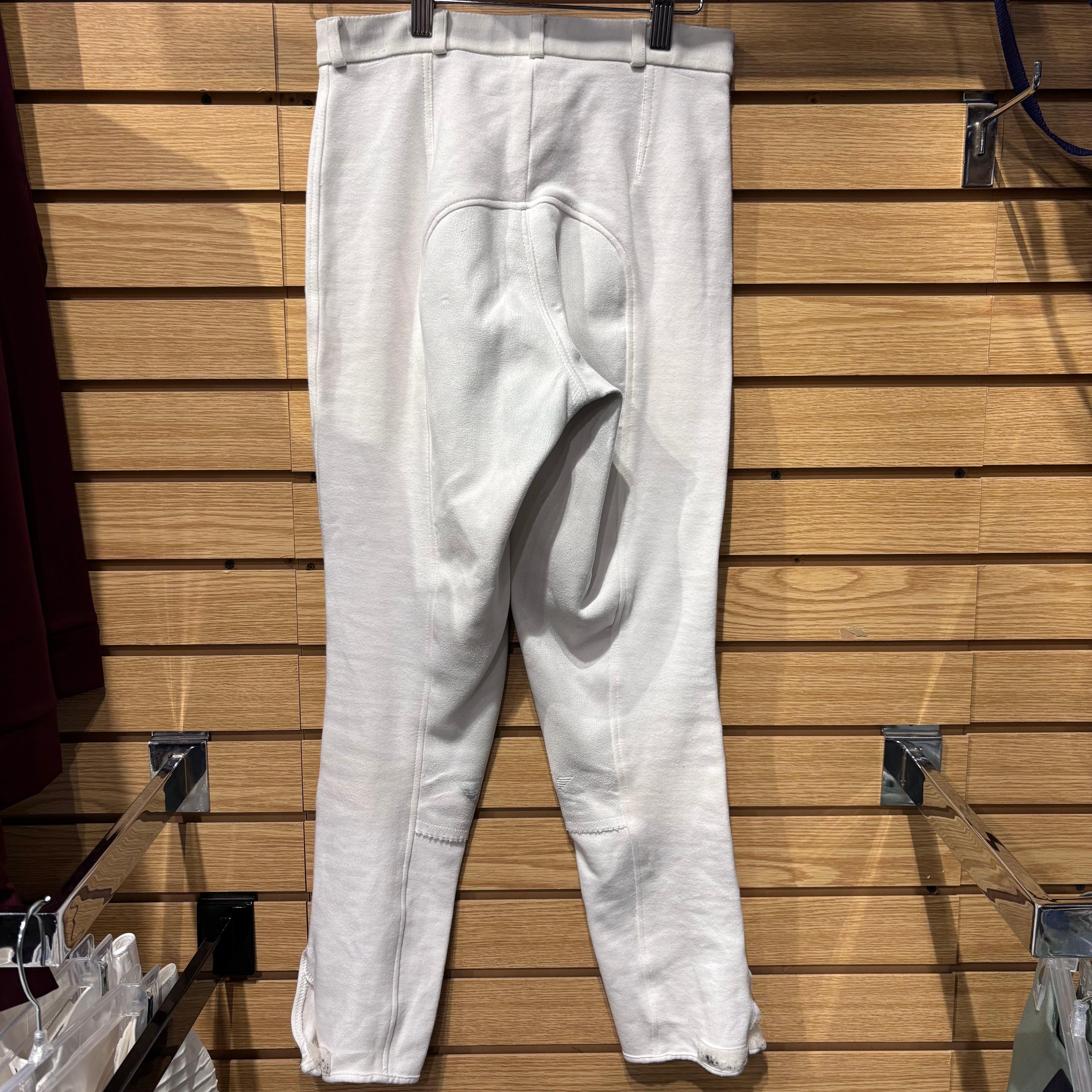 Used 26 White TuffRider Full Seat Breeches