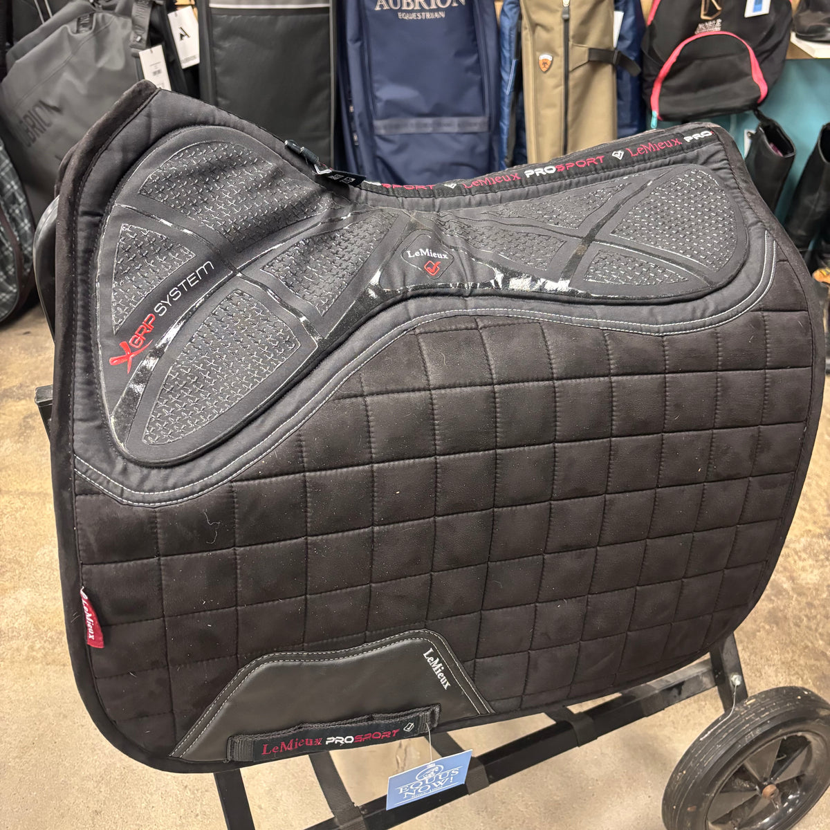 Used Dressage Black X-Grip Silicone LeMieux Saddle Pad