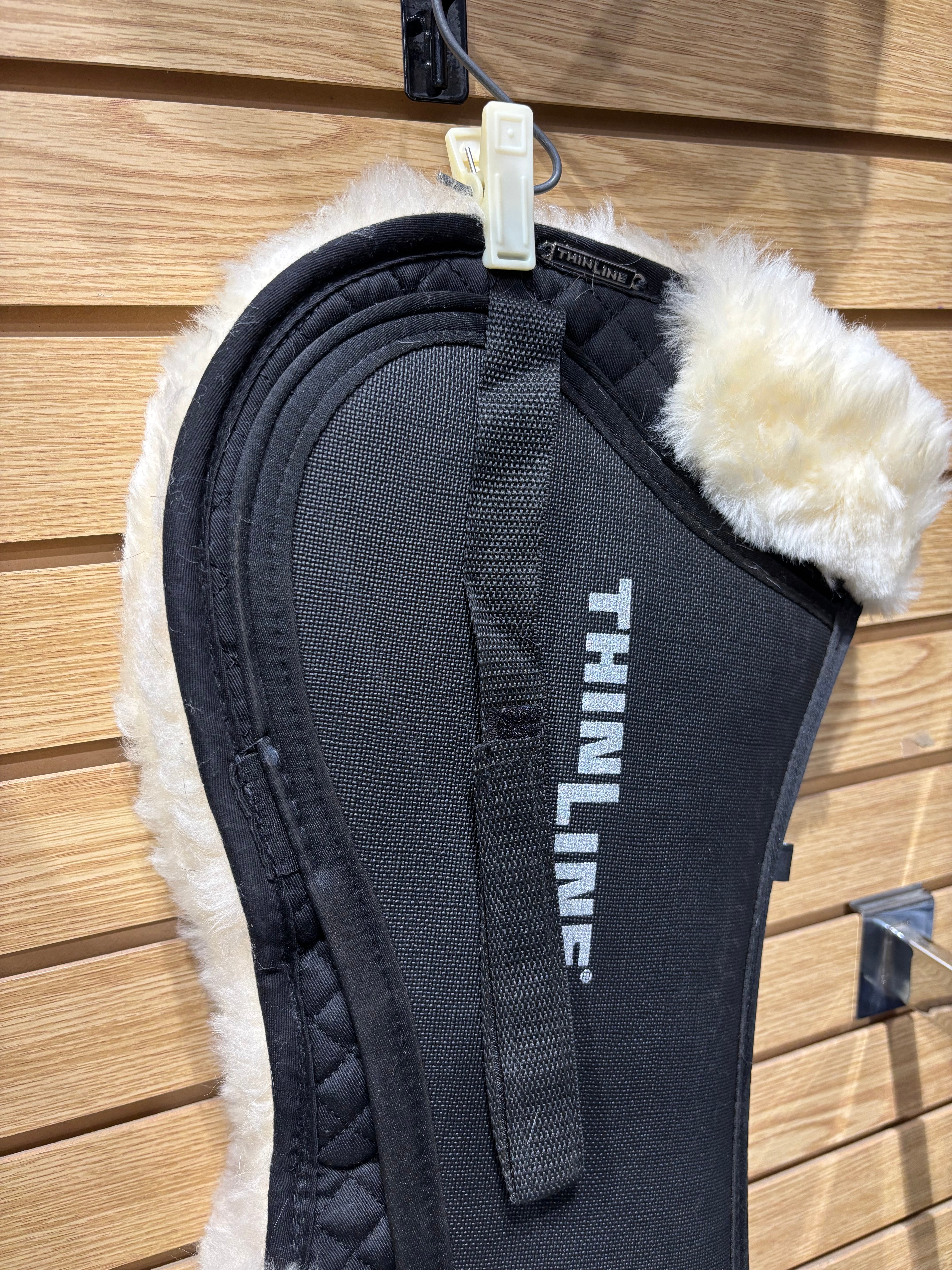 Used Black ThinLine Sheepskin Comfort Half Pad