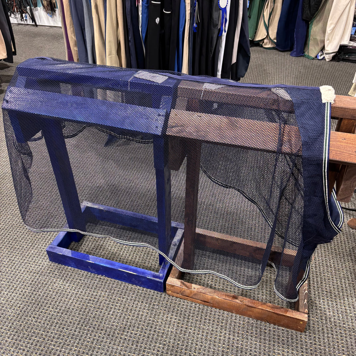 Used 72" Navy Dress Sheet with Wither Relief