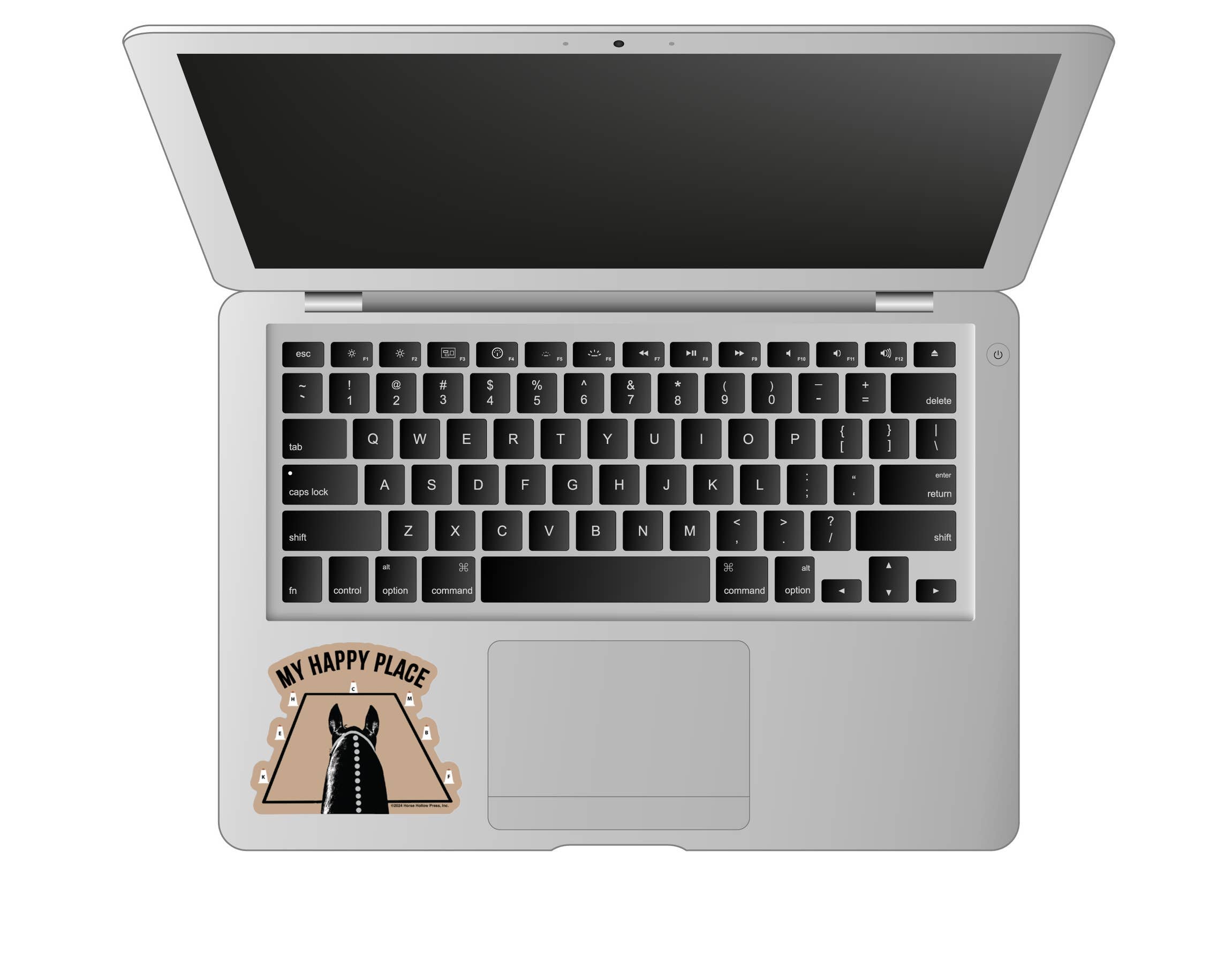 Horse Sticker Waterproof 3" | Dressage My Happy Place