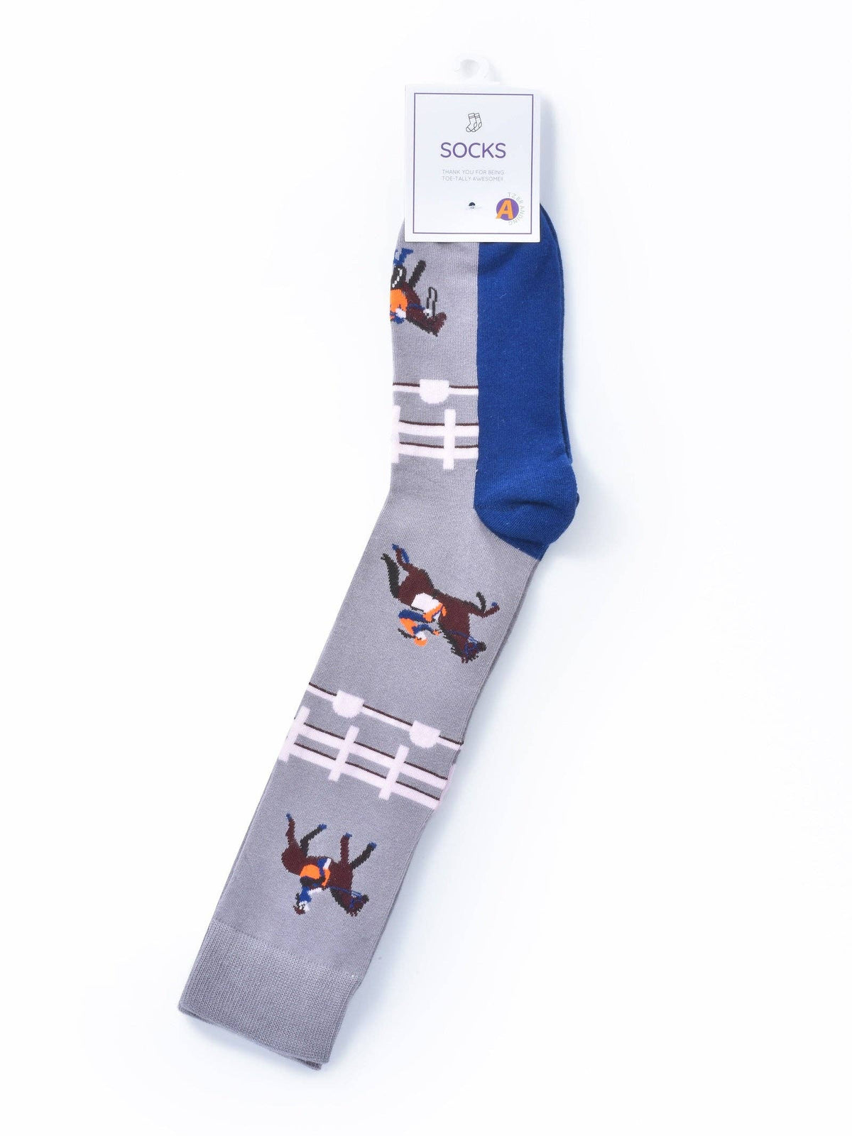 Funkyrel® Atzbranding Limited - Rufia - Horseback Rider Pattern Calf-Length Socks