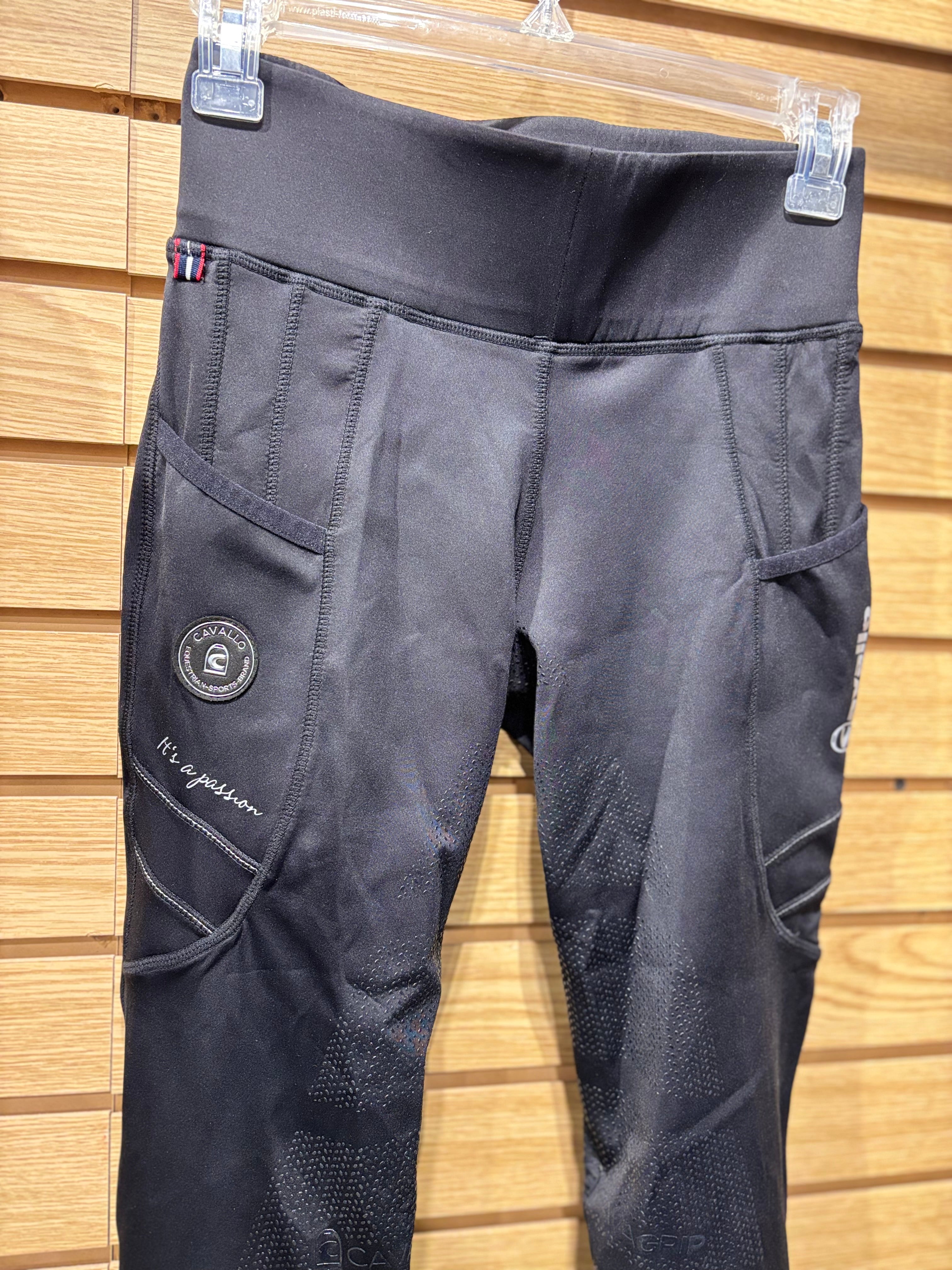 Used 24 Black Cavallo Cavagrip Silicone Riding Pants