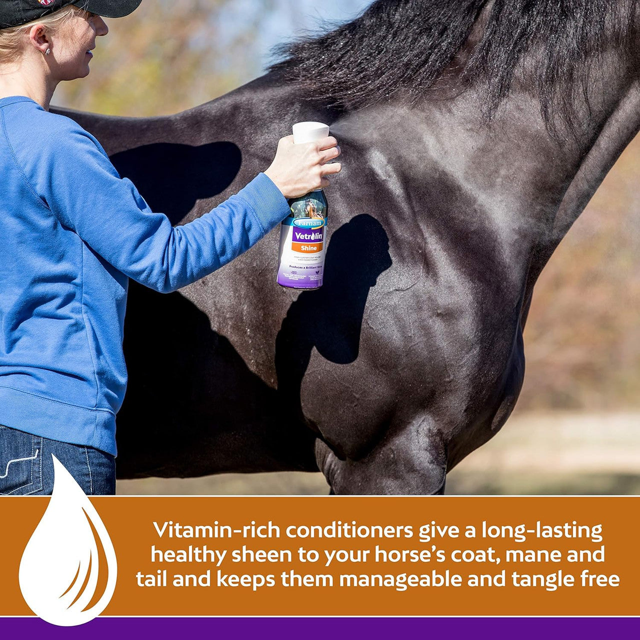 Vetrolin Shine 20 oz EquiVel 360 Spray - sku to order - 117936