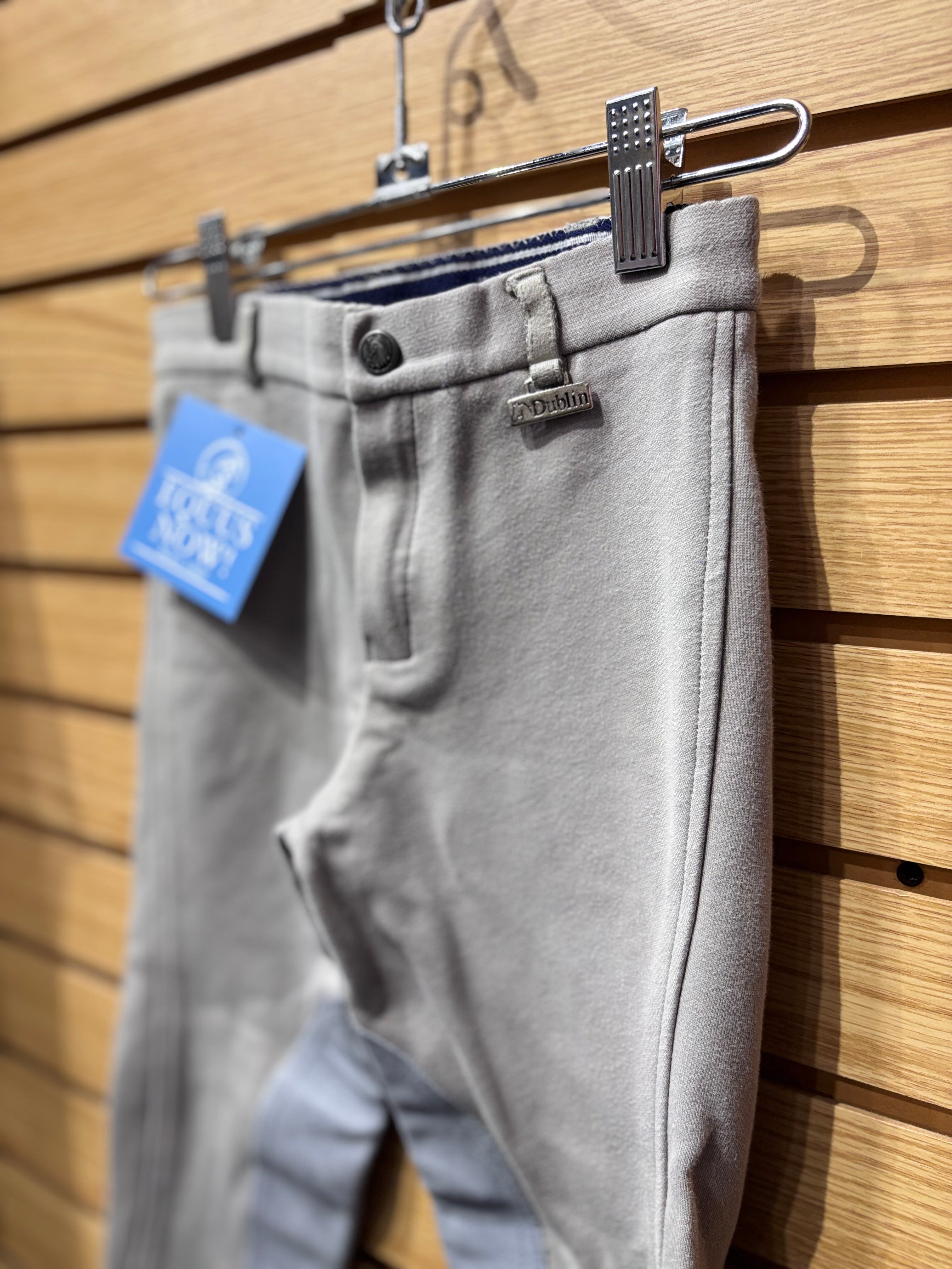 Used Youth 8 Grey Dublin Knee Patch Jods
