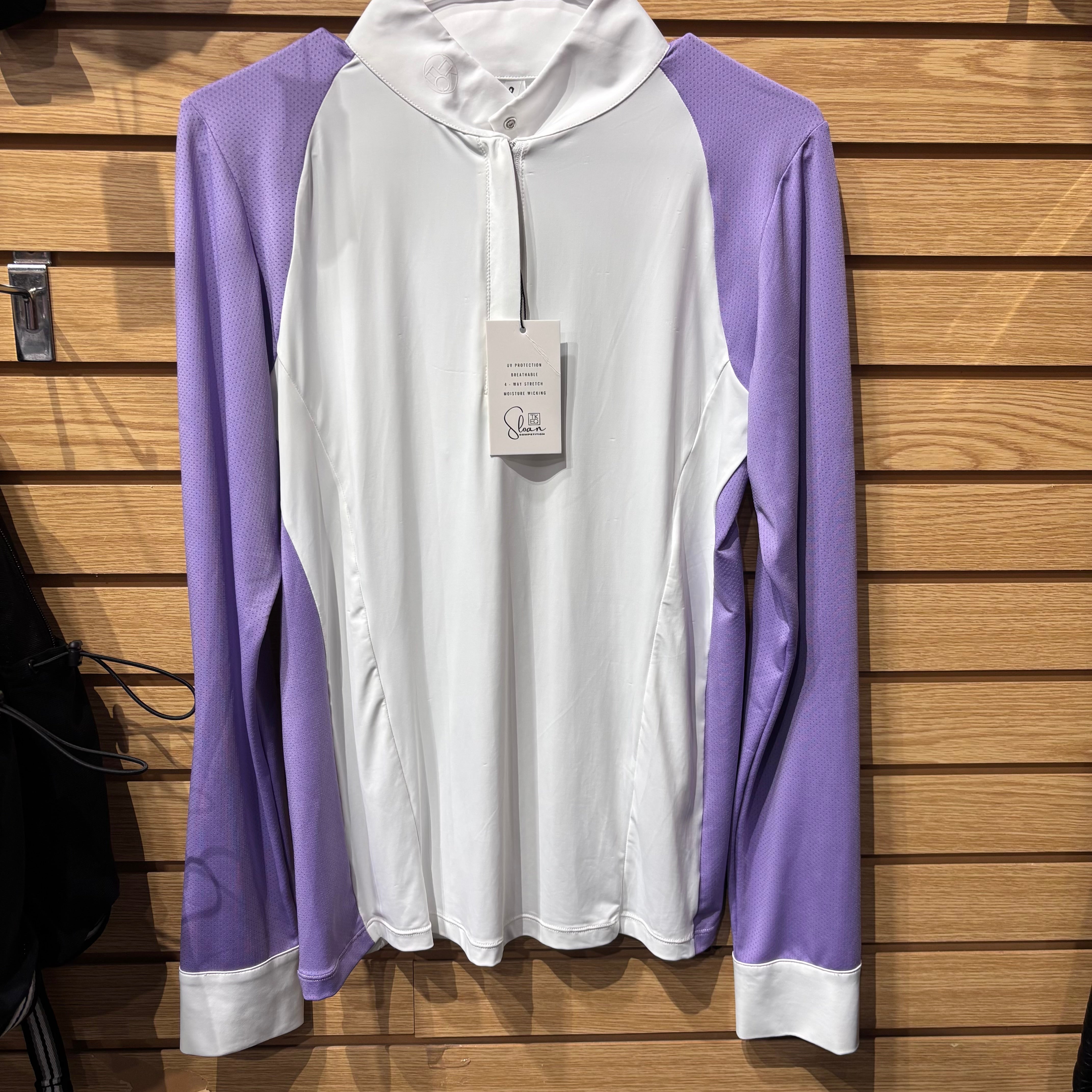 Used TKEQ Sloan XL White/Purple Show Shirt