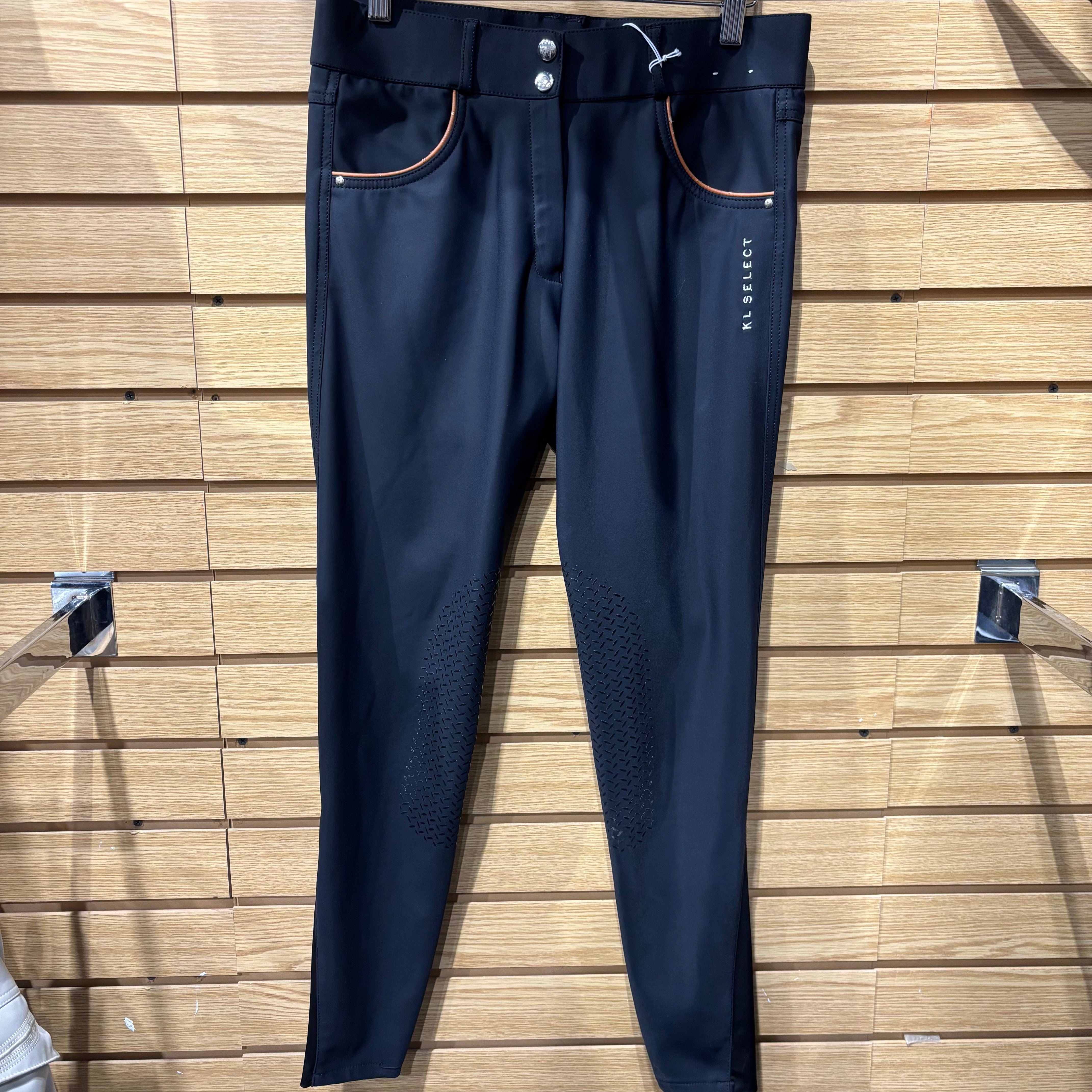 Used 30 Black/Cognac KL Select Gabrielle Knee Patch Breech