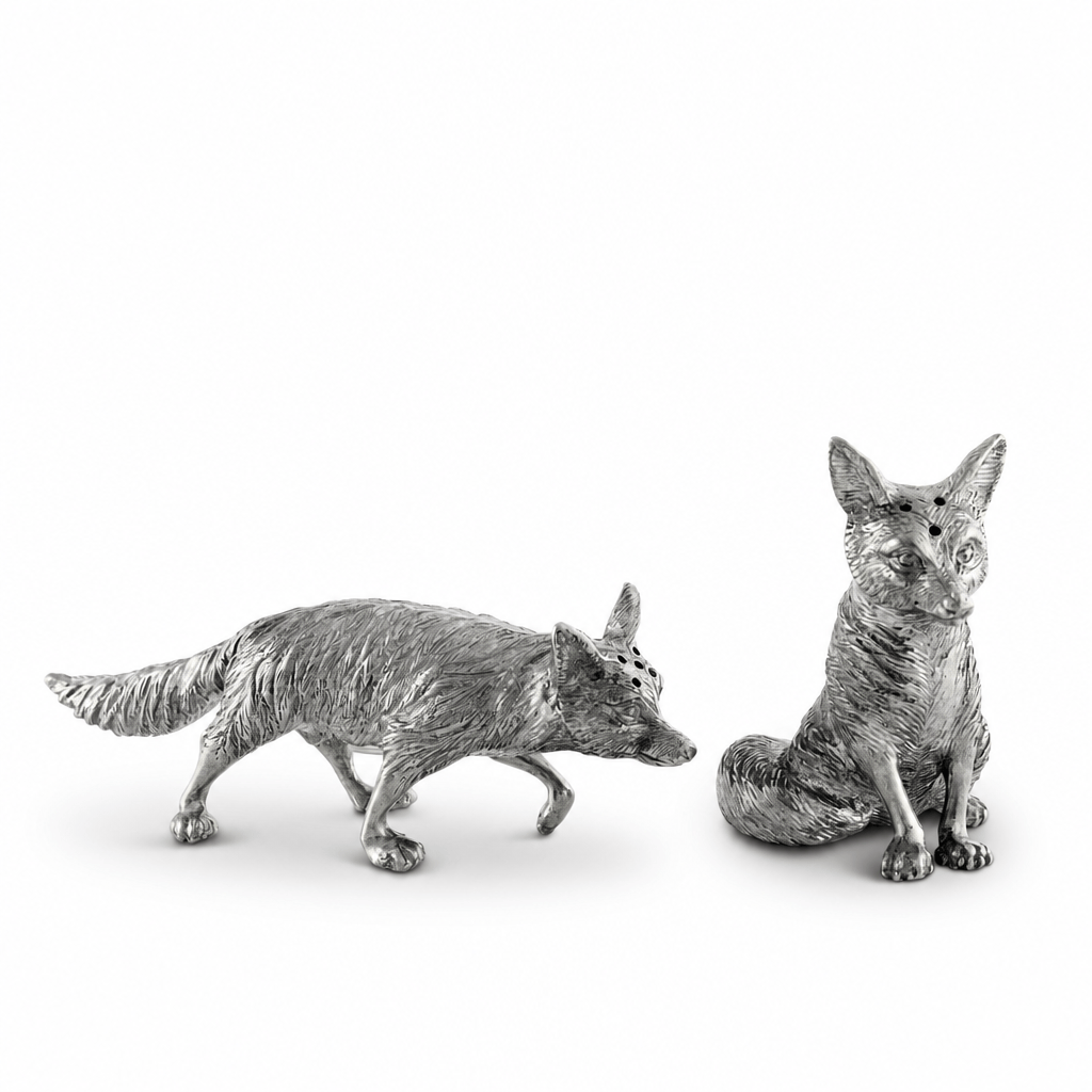 Pewter Foxes Salt & Pepper Set