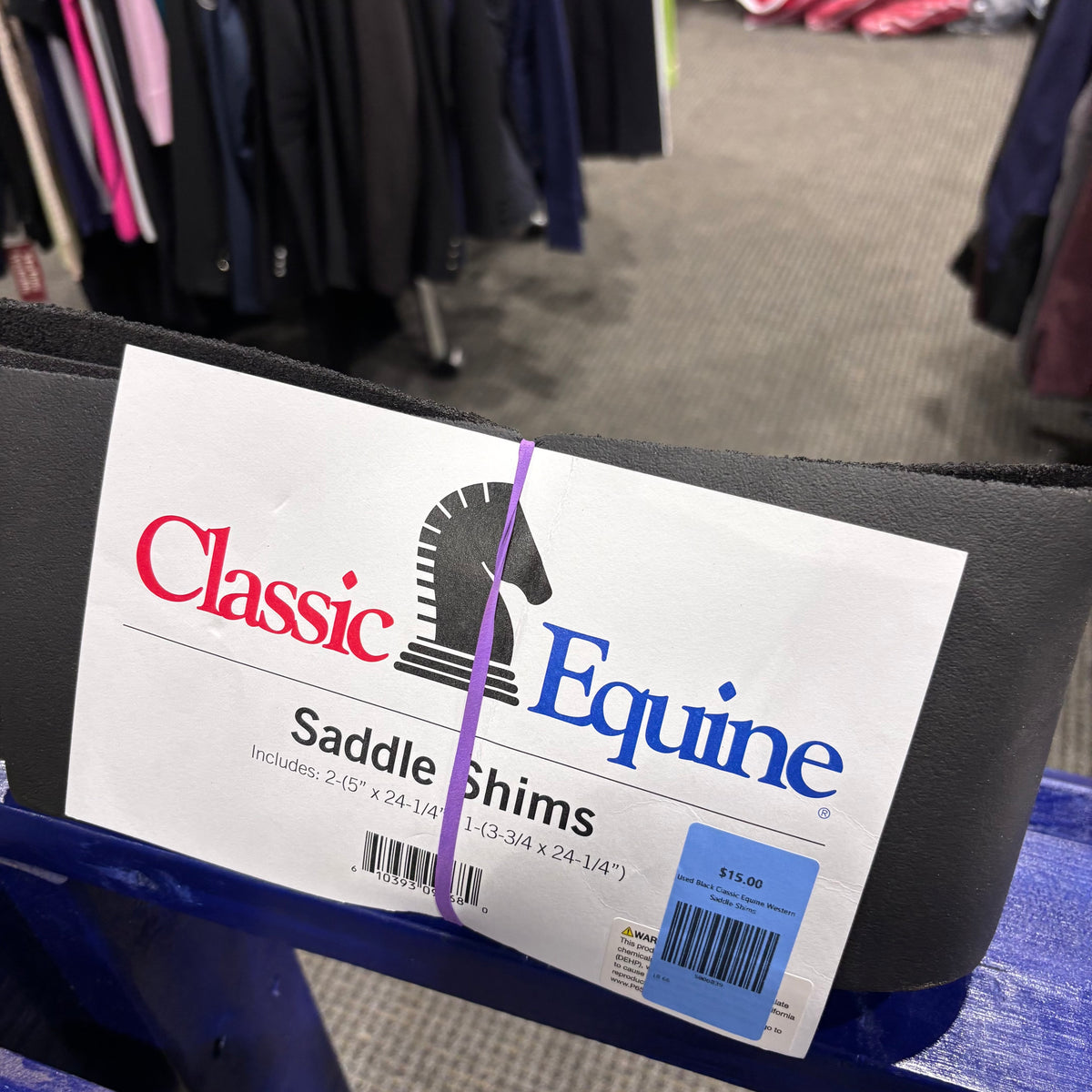 Used Black Classic Equine Western Saddle Shims