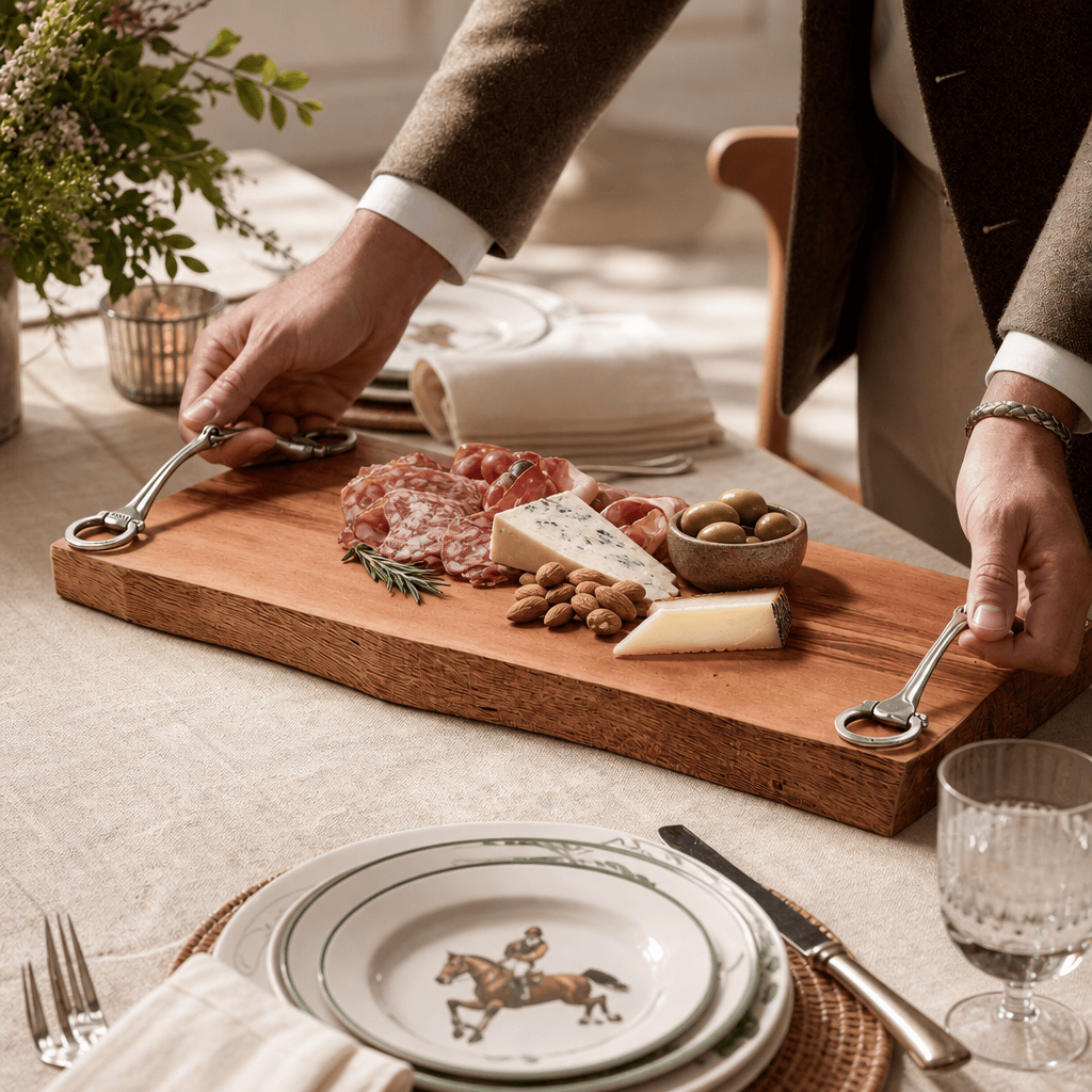Stirrup Handle Charcuterie Board
