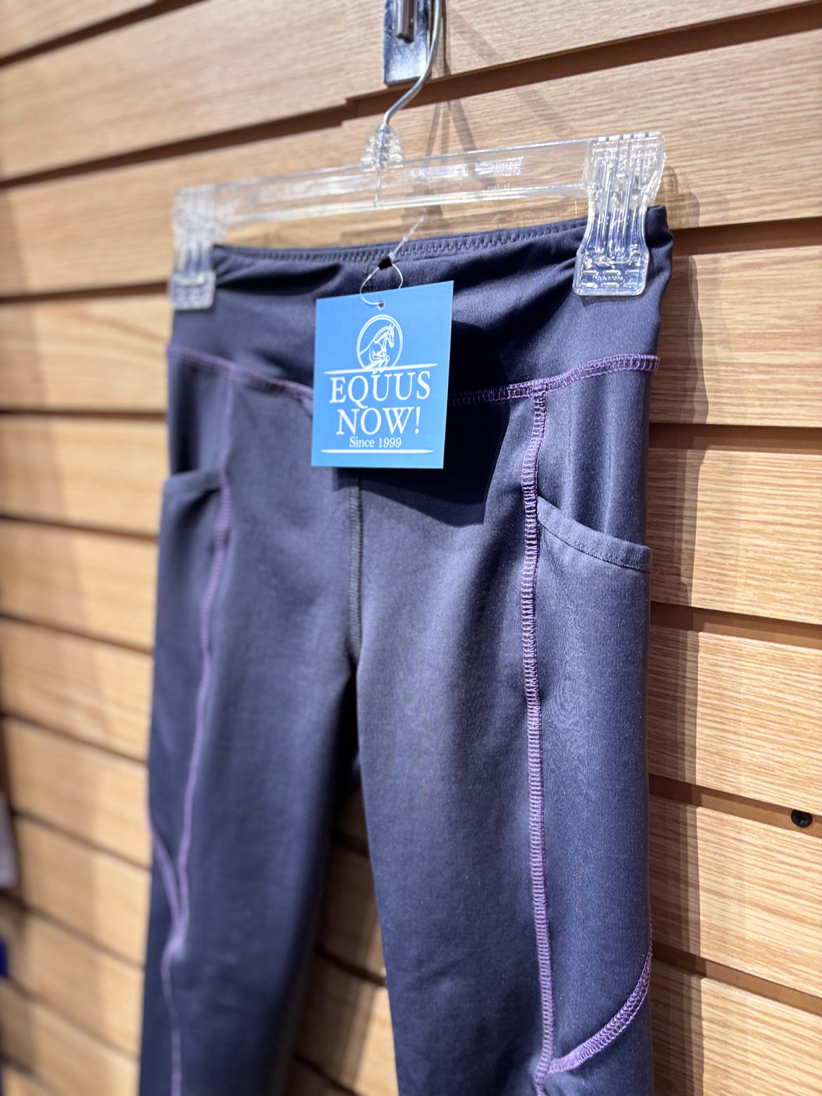 Used Youth Small Grey Riding Sport Tights