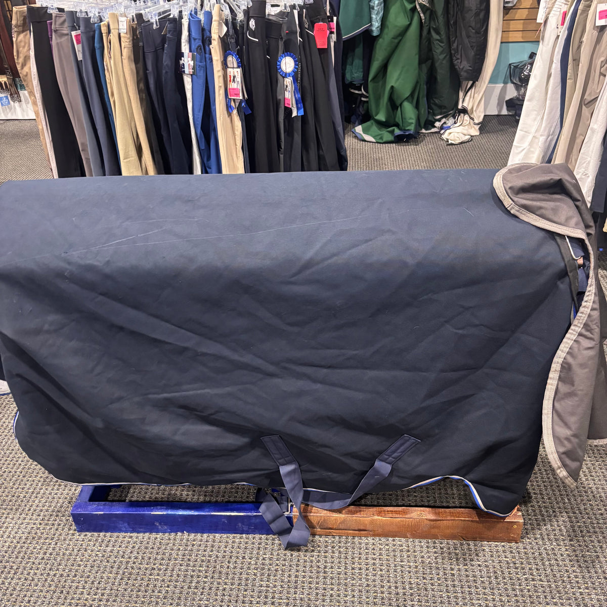Used 66" Dark Navy Amigo Bravo Medium Turnout Blanket