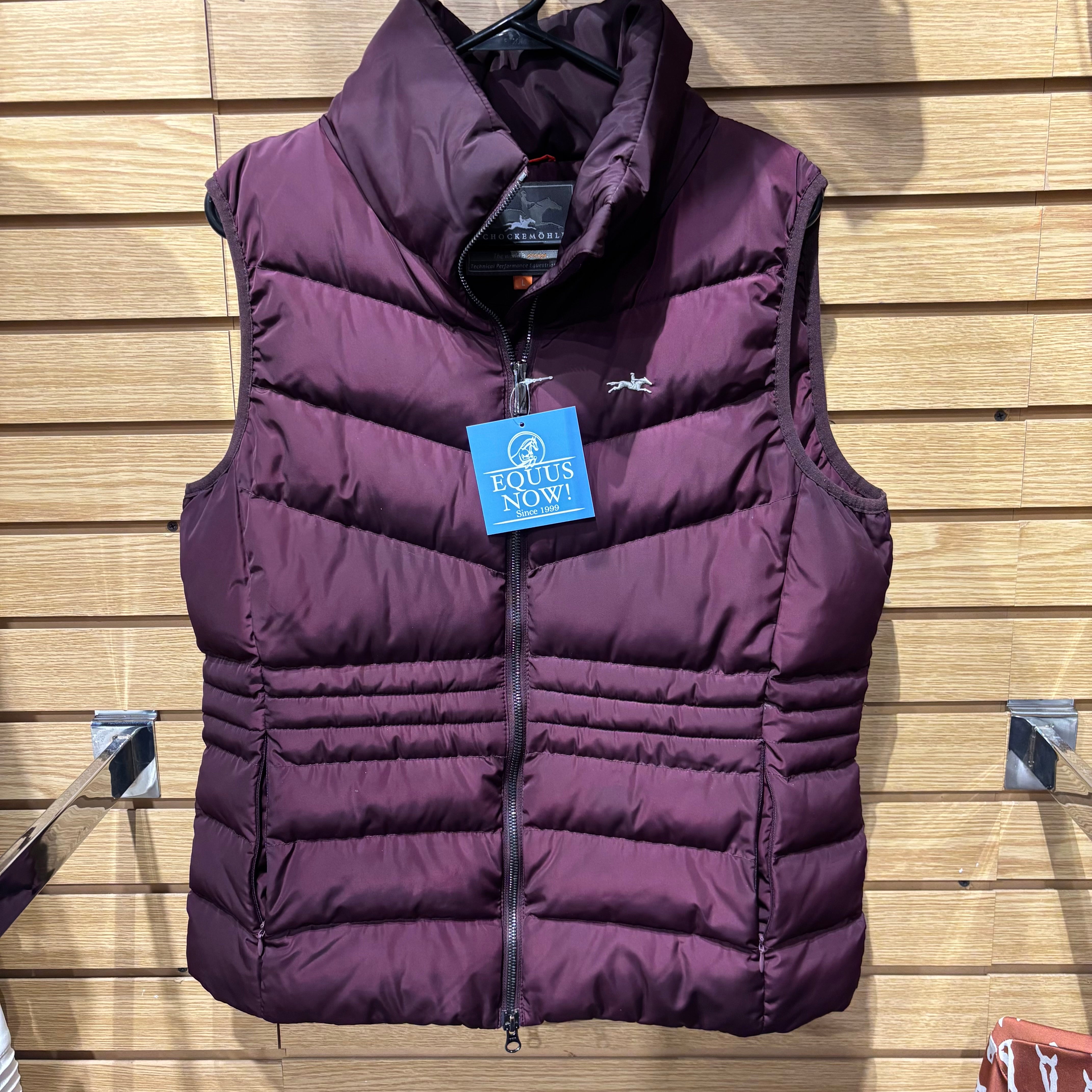 Used Large Plum Schockemohle Puffer Vest