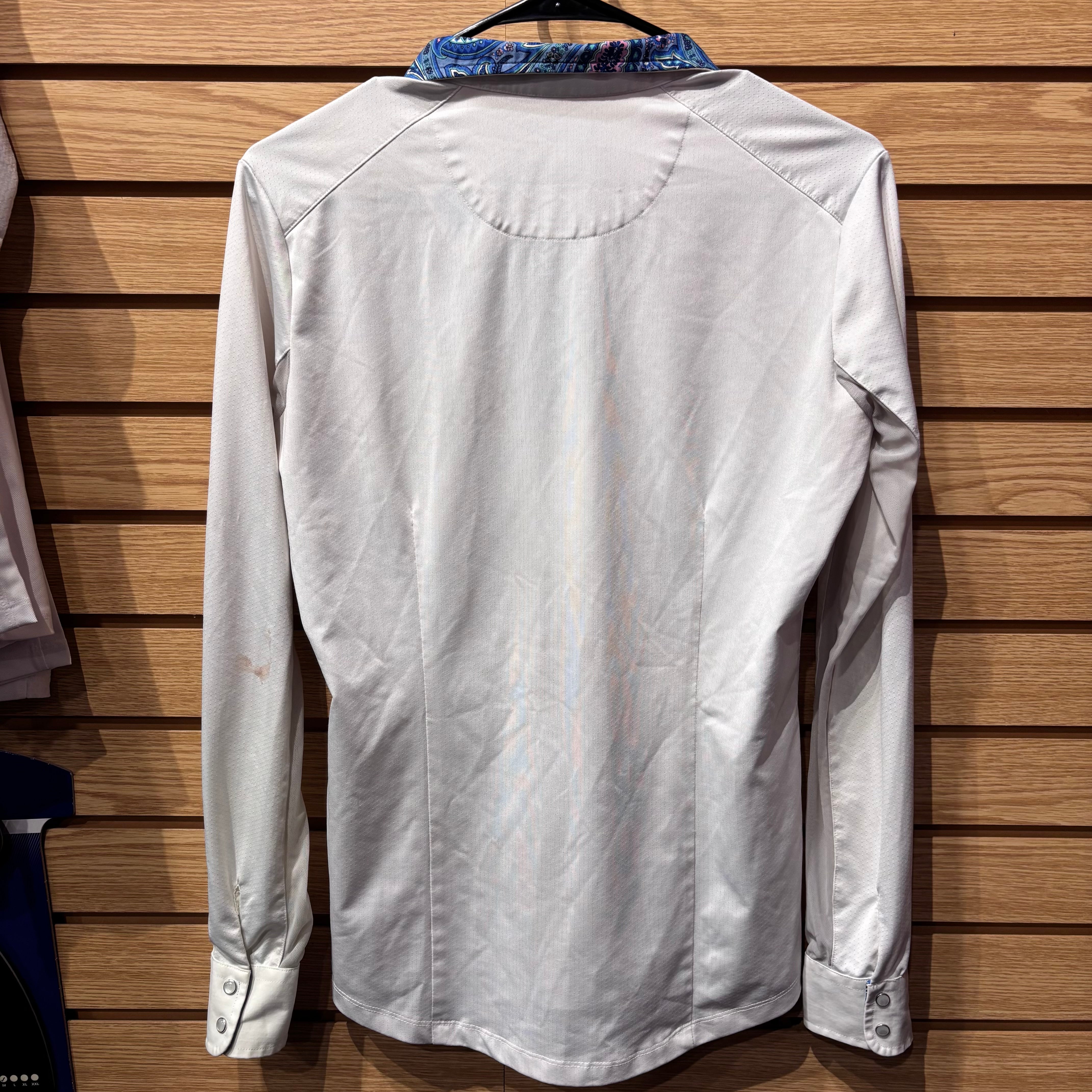 Used Ladies Medium White Essex Classics Show Shirt