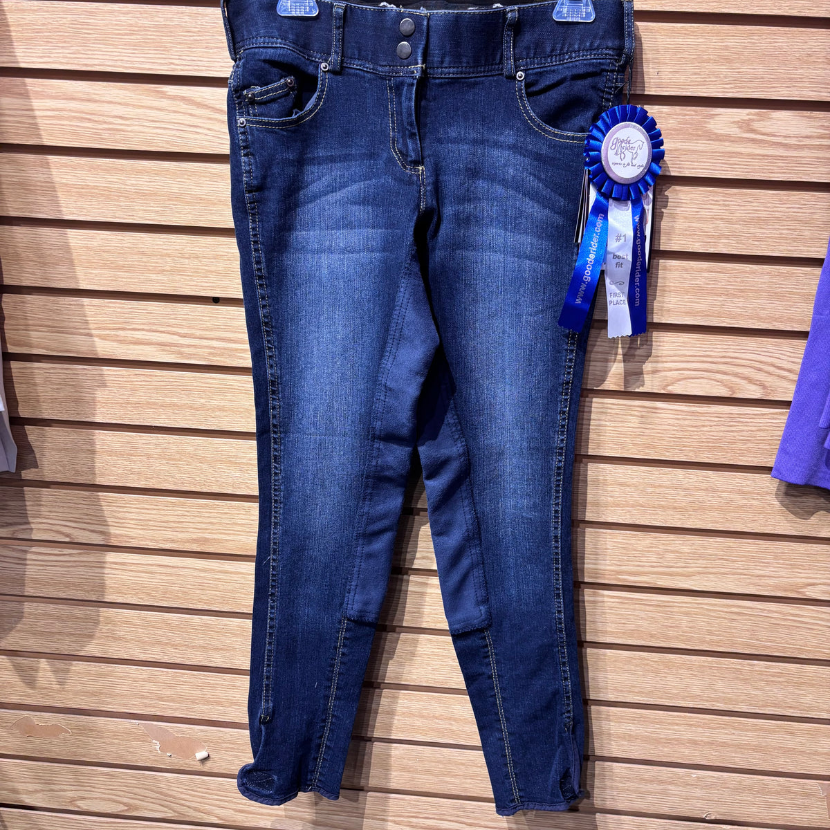 Used 28L Denim GoodeRider Full Seat Breeches