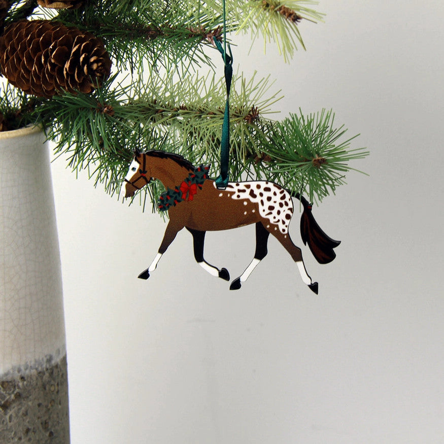 Hunt Seat Paper Co Appaloosa Pony Ornament - sku to order - 60031703