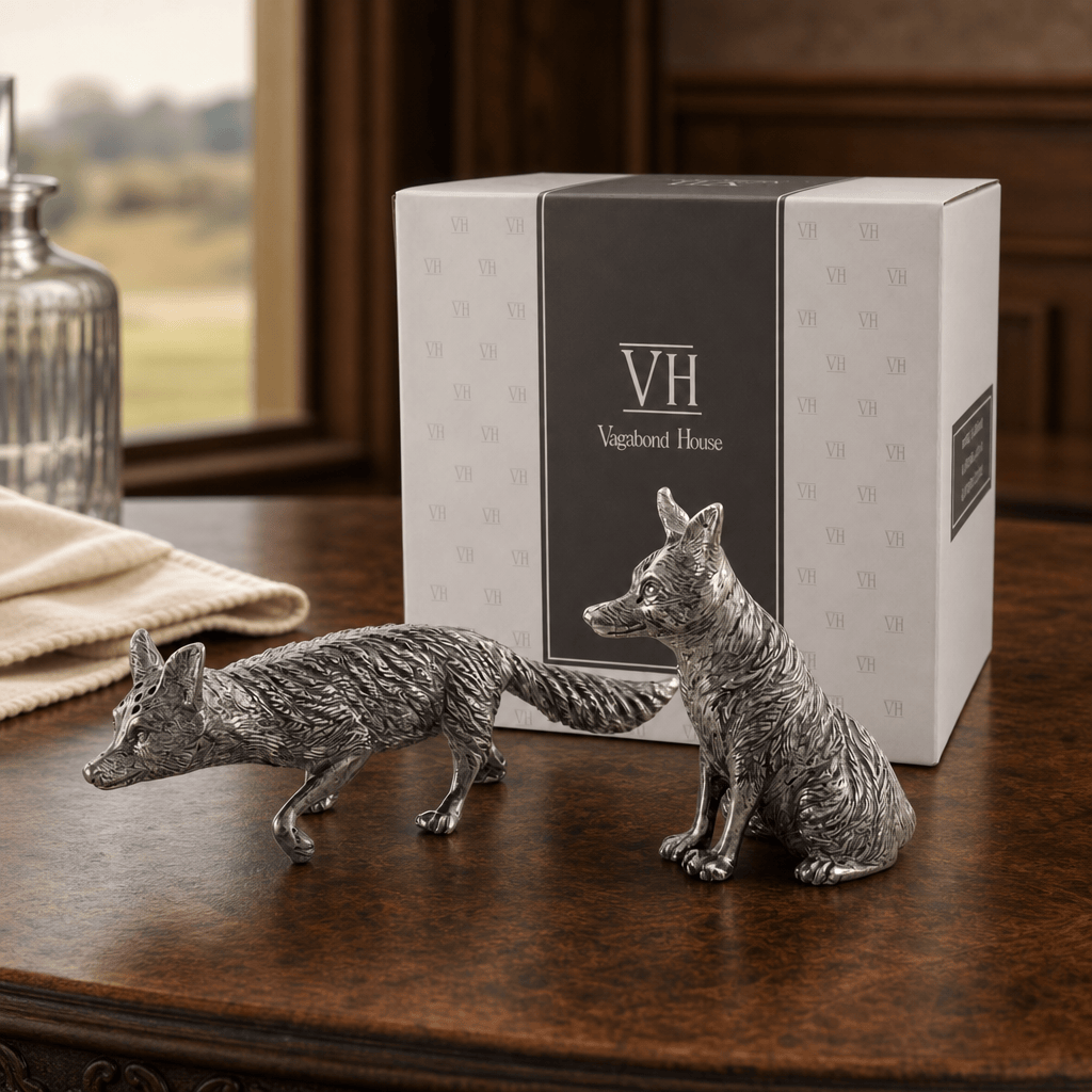Pewter Foxes Salt & Pepper Set