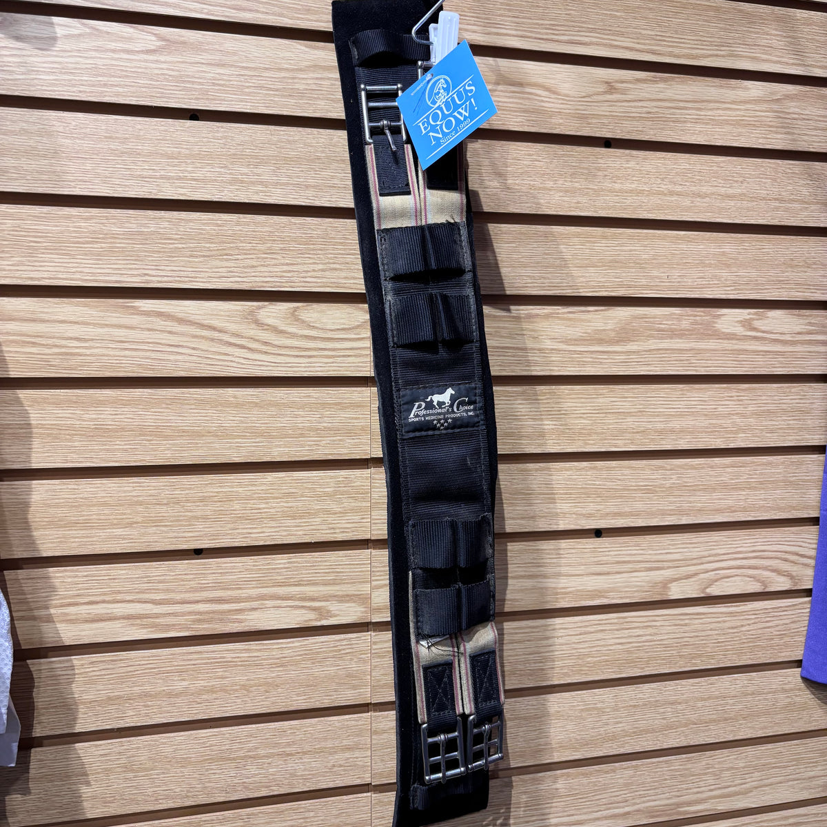 Used 24" Black Professionals Choice Dressage Girth