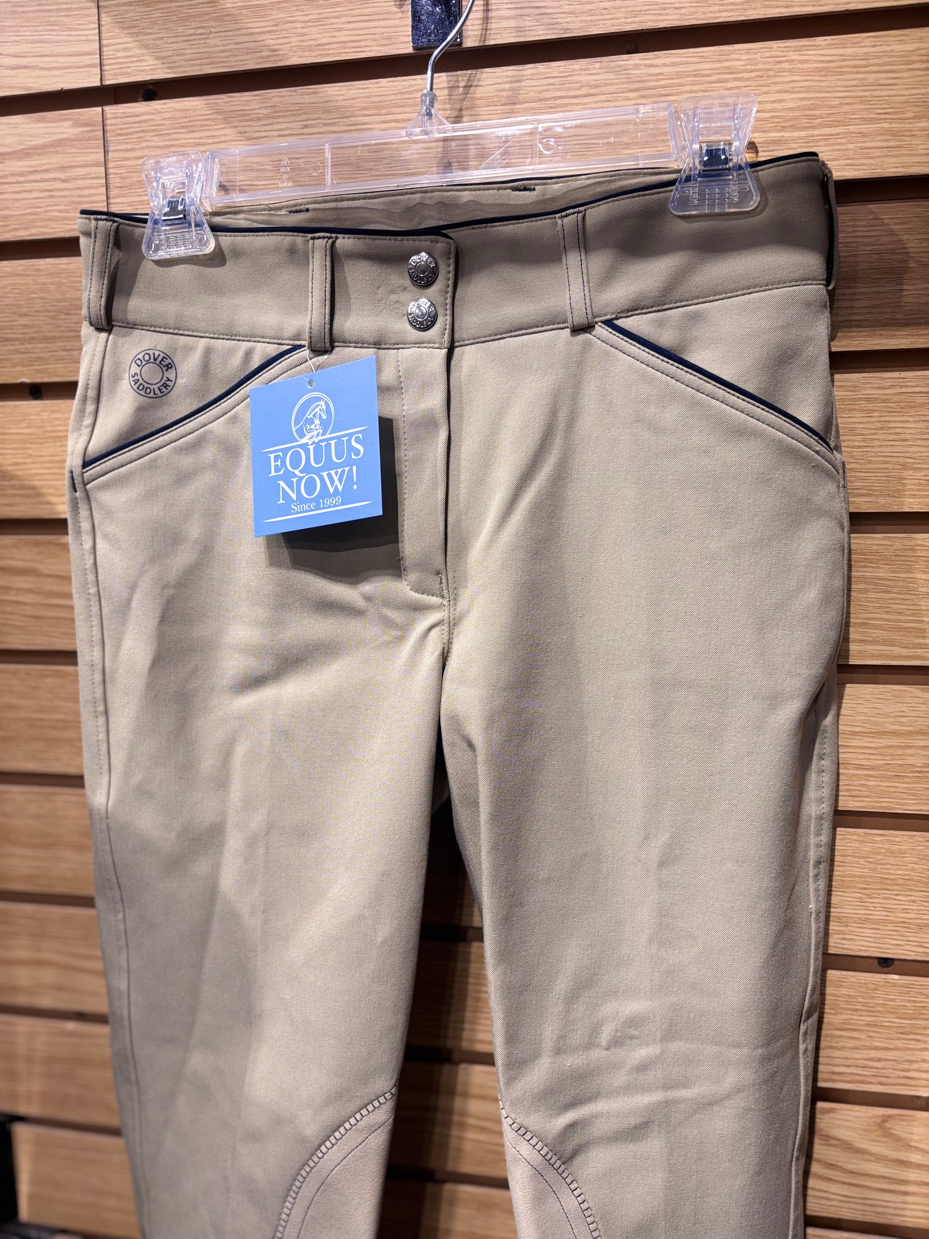 Used 26 Tan Dover Saddlery Knee Patch Breeches